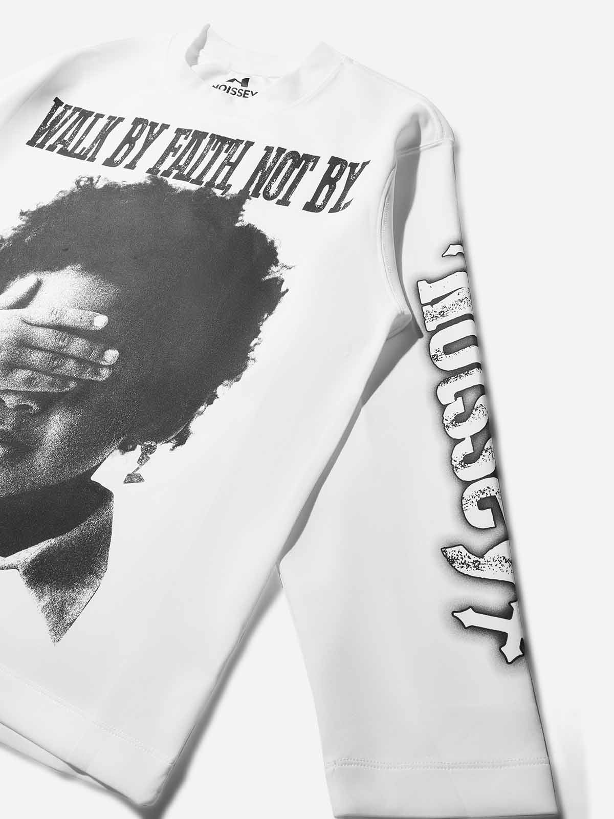 "Child Covering Eyes" Printed Air-Layer Long Sleeve