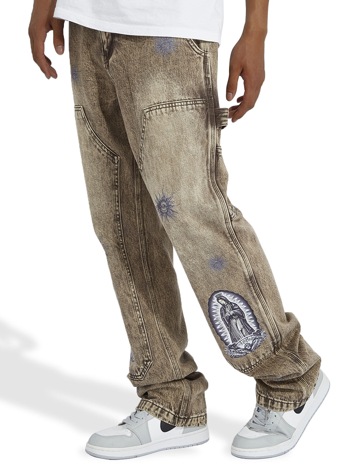 HINDERNISSE &amp; GEFAHREN© Unsere Guadalupe Vintage Distressed Stacked Jeans