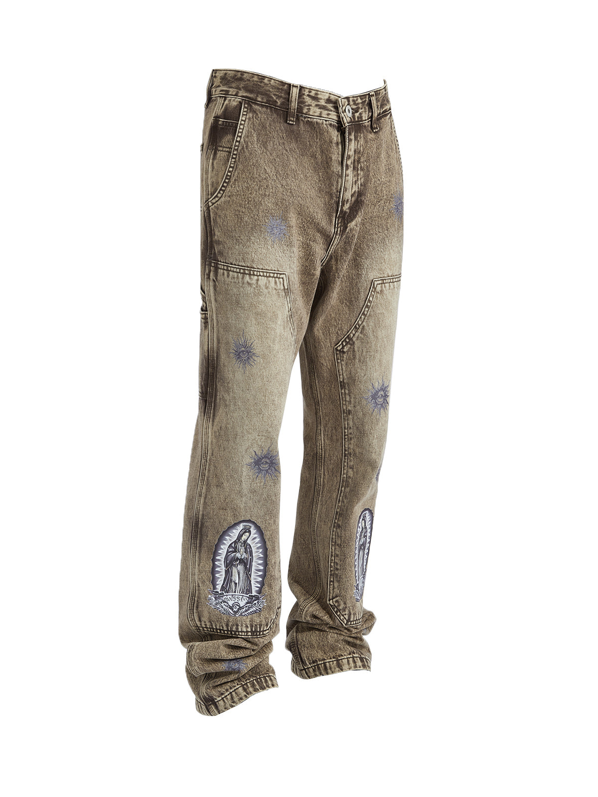 HINDERNISSE &amp; GEFAHREN© Unsere Guadalupe Vintage Distressed Stacked Jeans