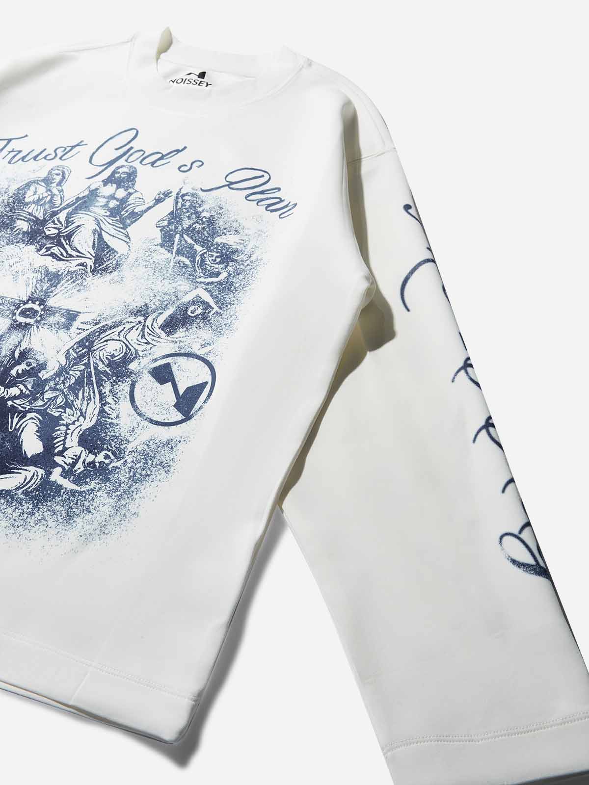 Trust God's Plan! Air-Layer Printed Long Sleeve
