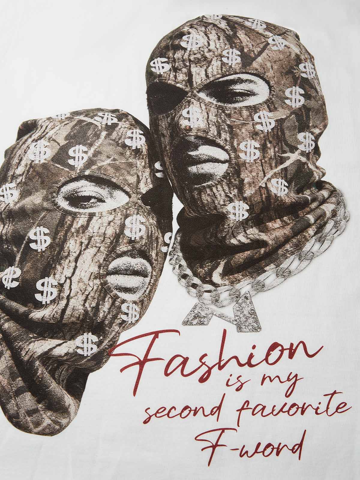 Double Balaclava Print Tank Top