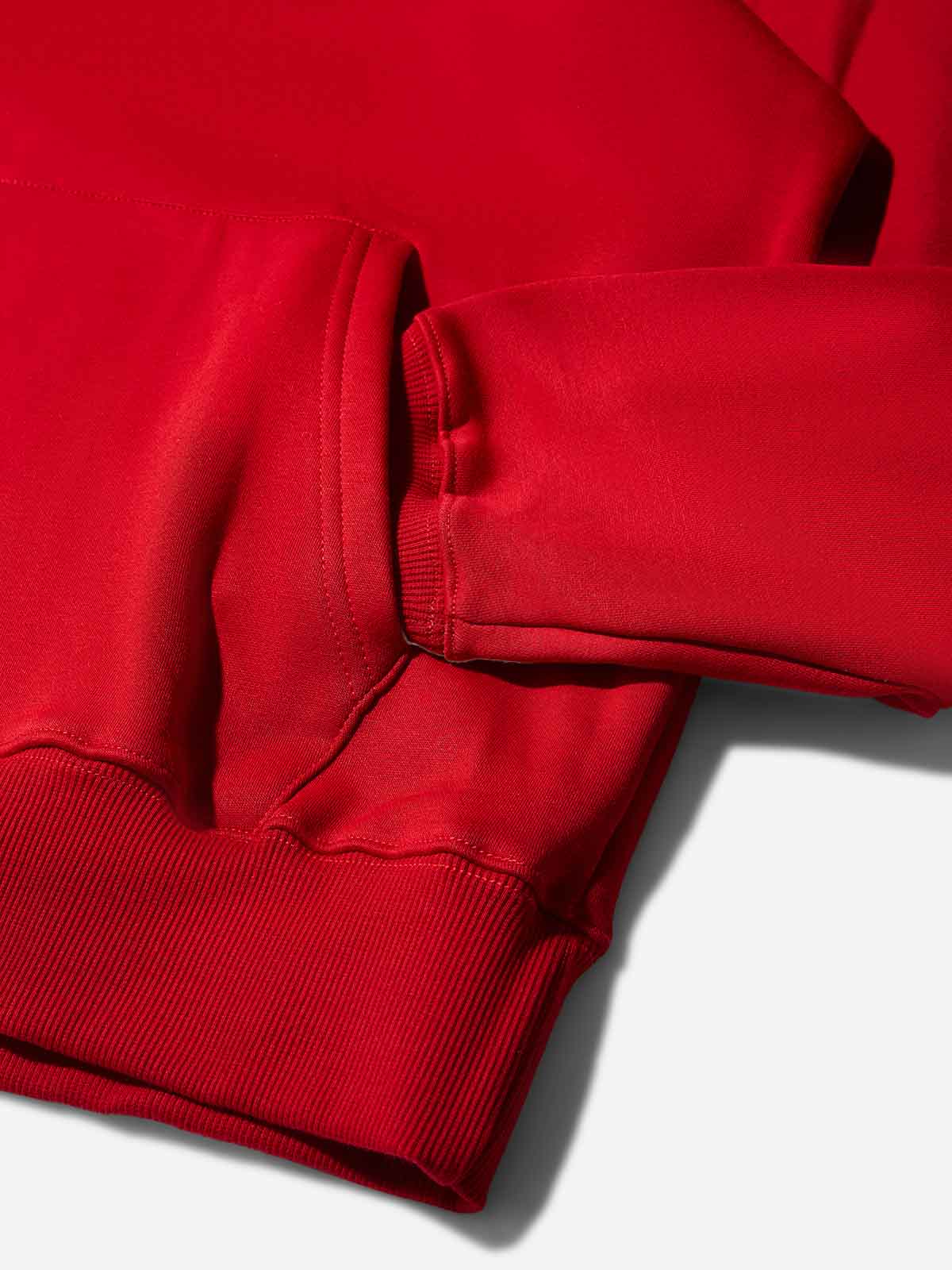 Red Gem Sparkle Lip Print Sweatshirt