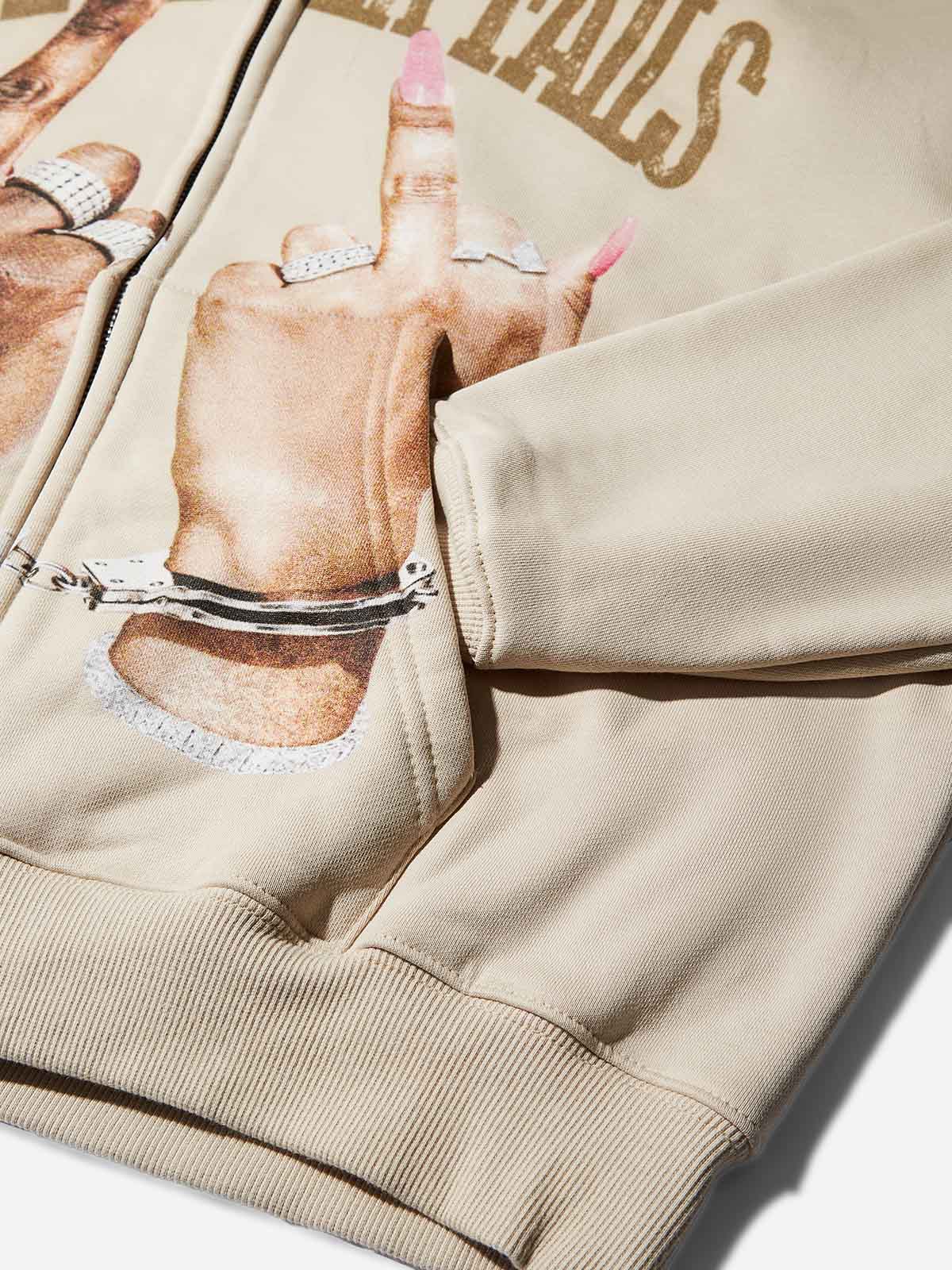 Love Never Fails Shell-Colored Warm Hoodie