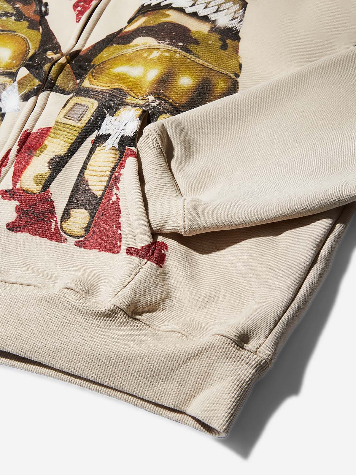 Keep it Real Military Camouflage Hand Gesture Hoodie
