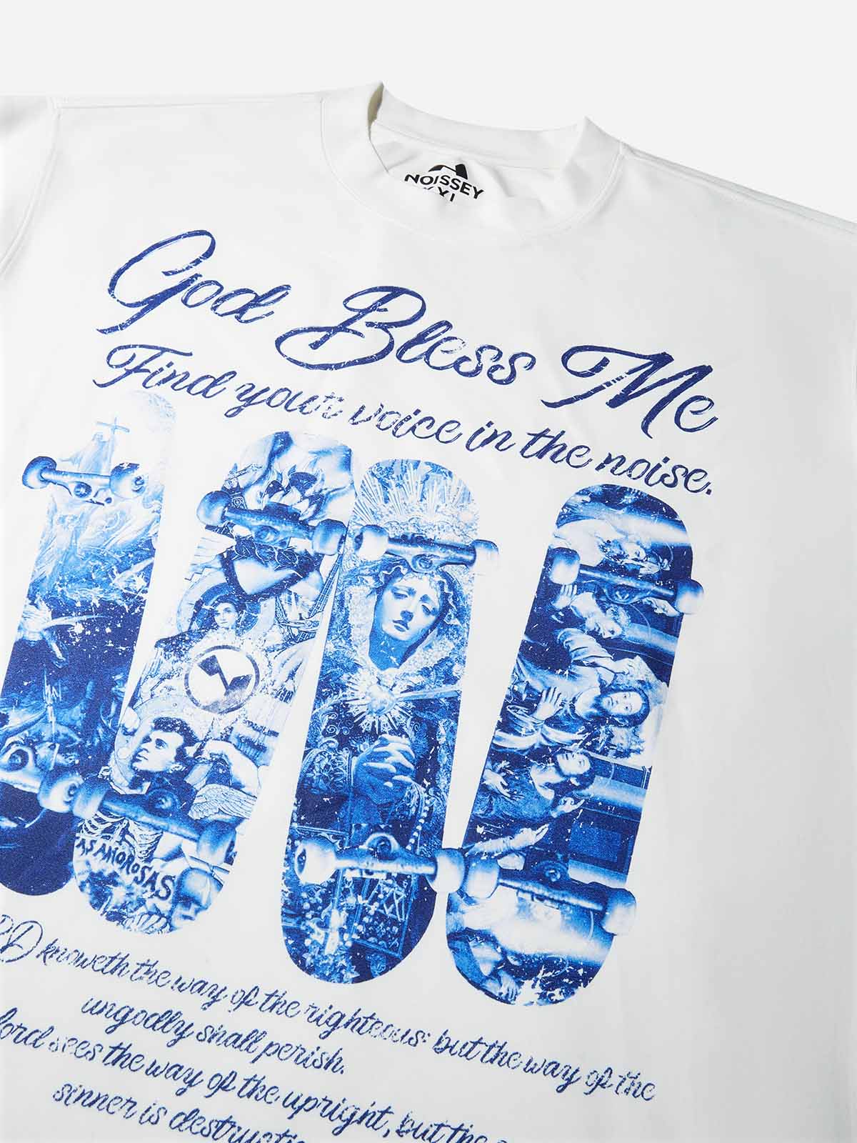 Religious Art Skateboarding Culture Printed Air-Layered Long-Sleeve