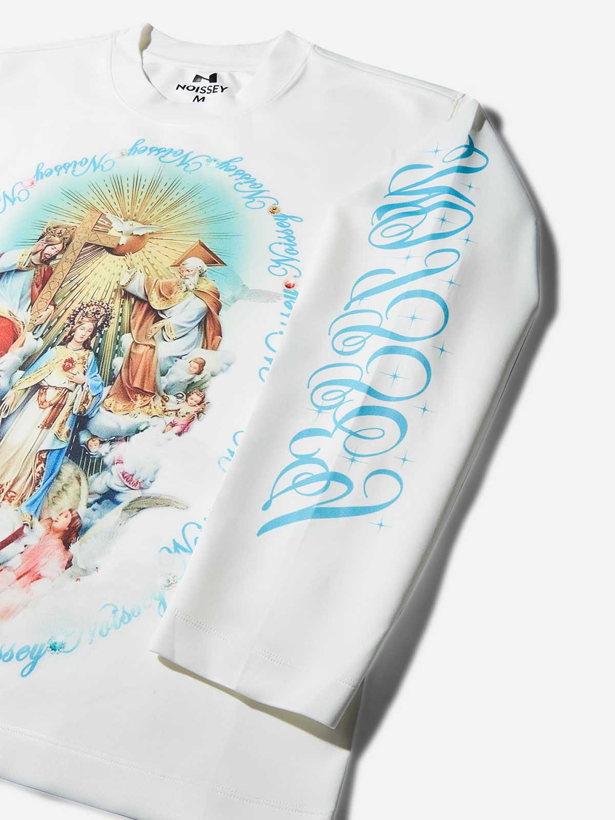 Colorful Street-Style Art Print Long-Sleeve with Iconic Niche Air-Layer Design