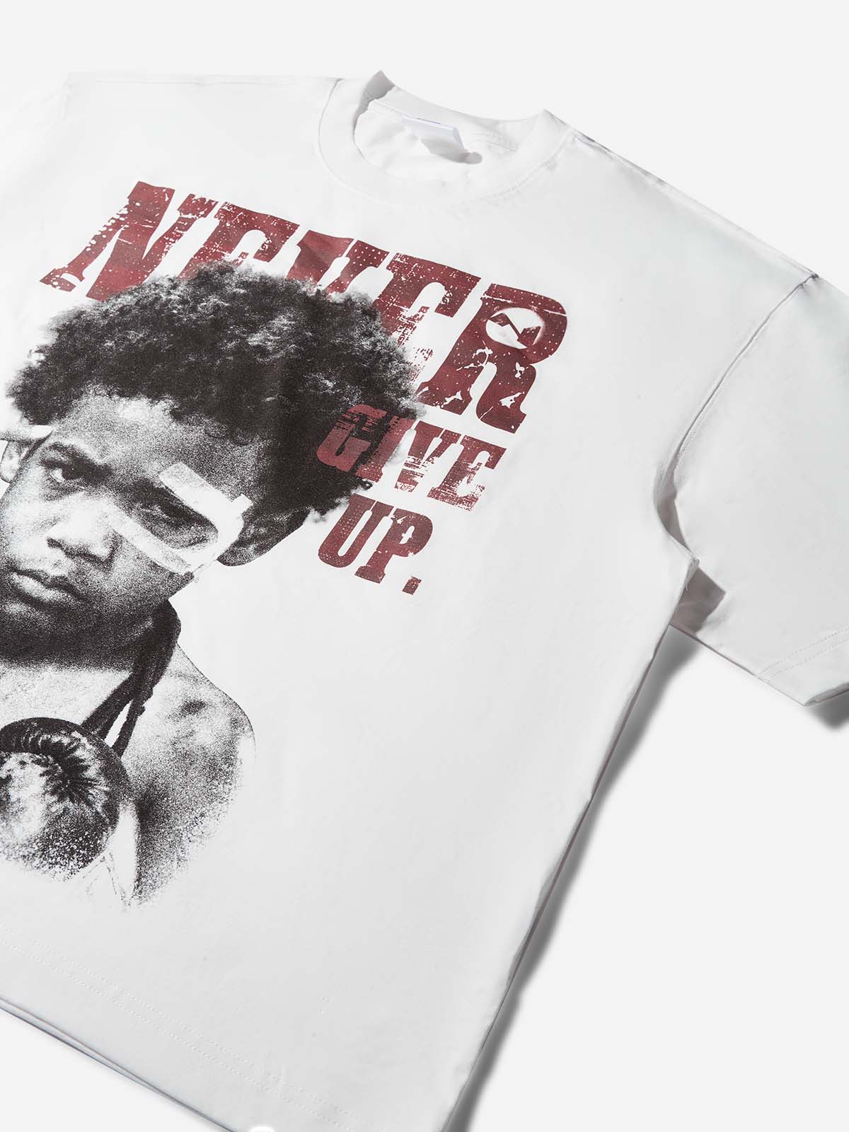 "Never give up" Boxy Oversized T- shirt