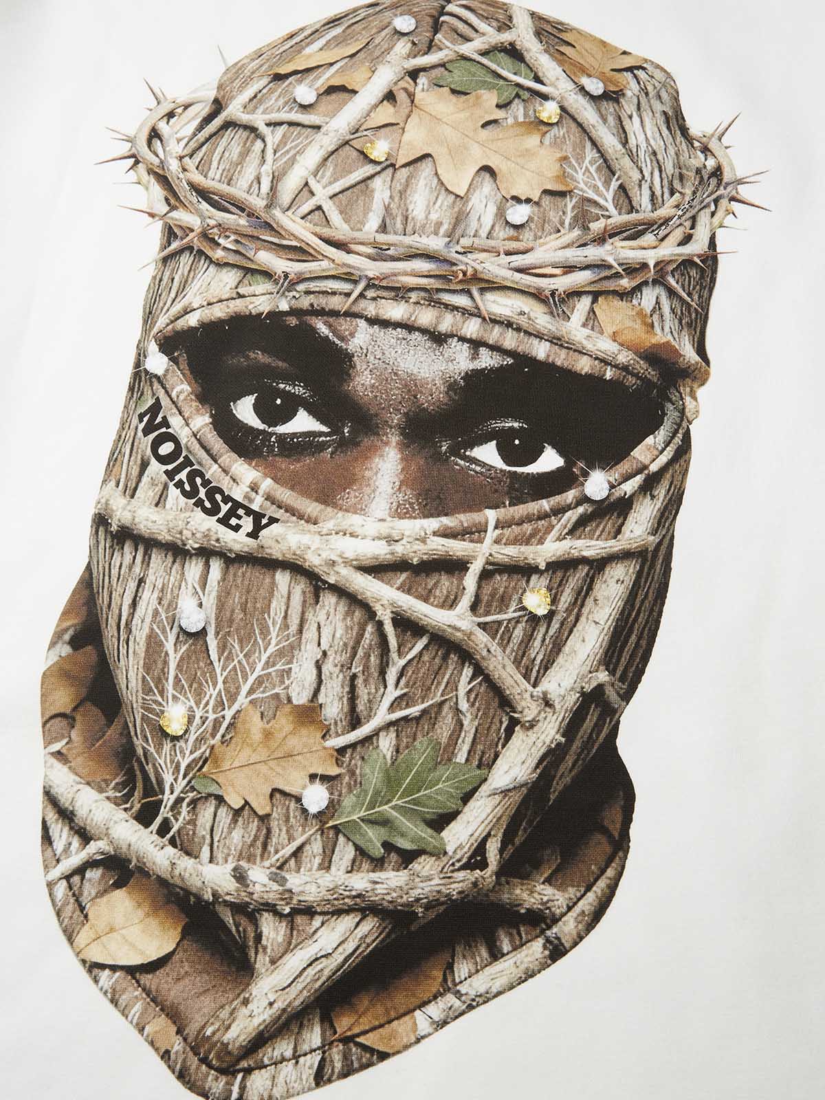 Real tree Camouflage Headgear Print Long-Sleeve Shirt