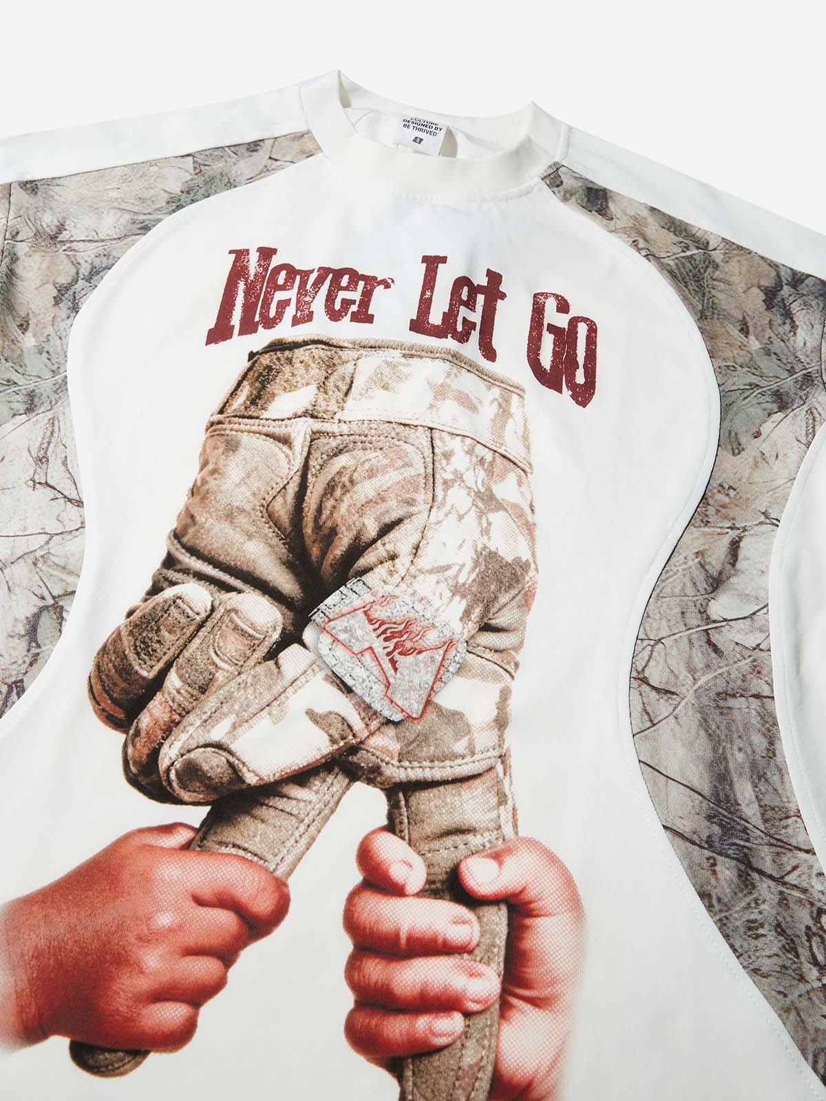 "Never Let Go" Real Tree Print T-Shirt
