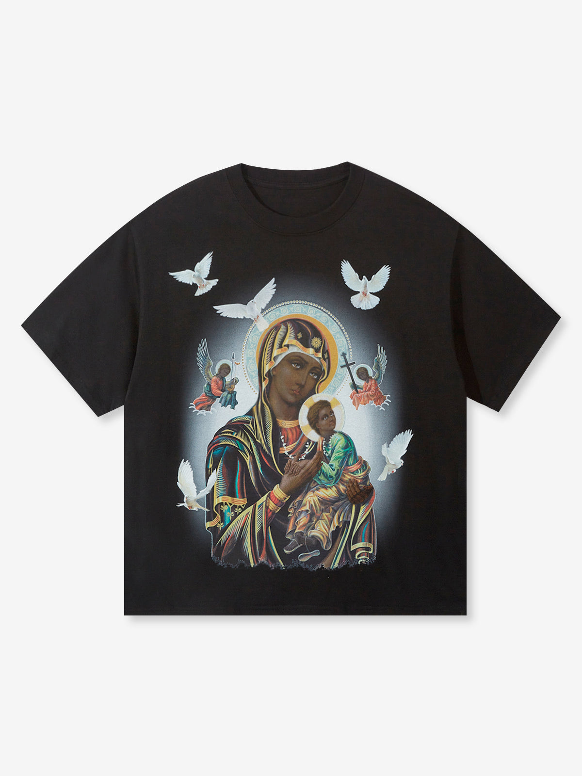 OBSTACLES & DANGERS© Black Madonna and Child T-shirt Available in 6 Co –  NOISSEY | T-Shirts