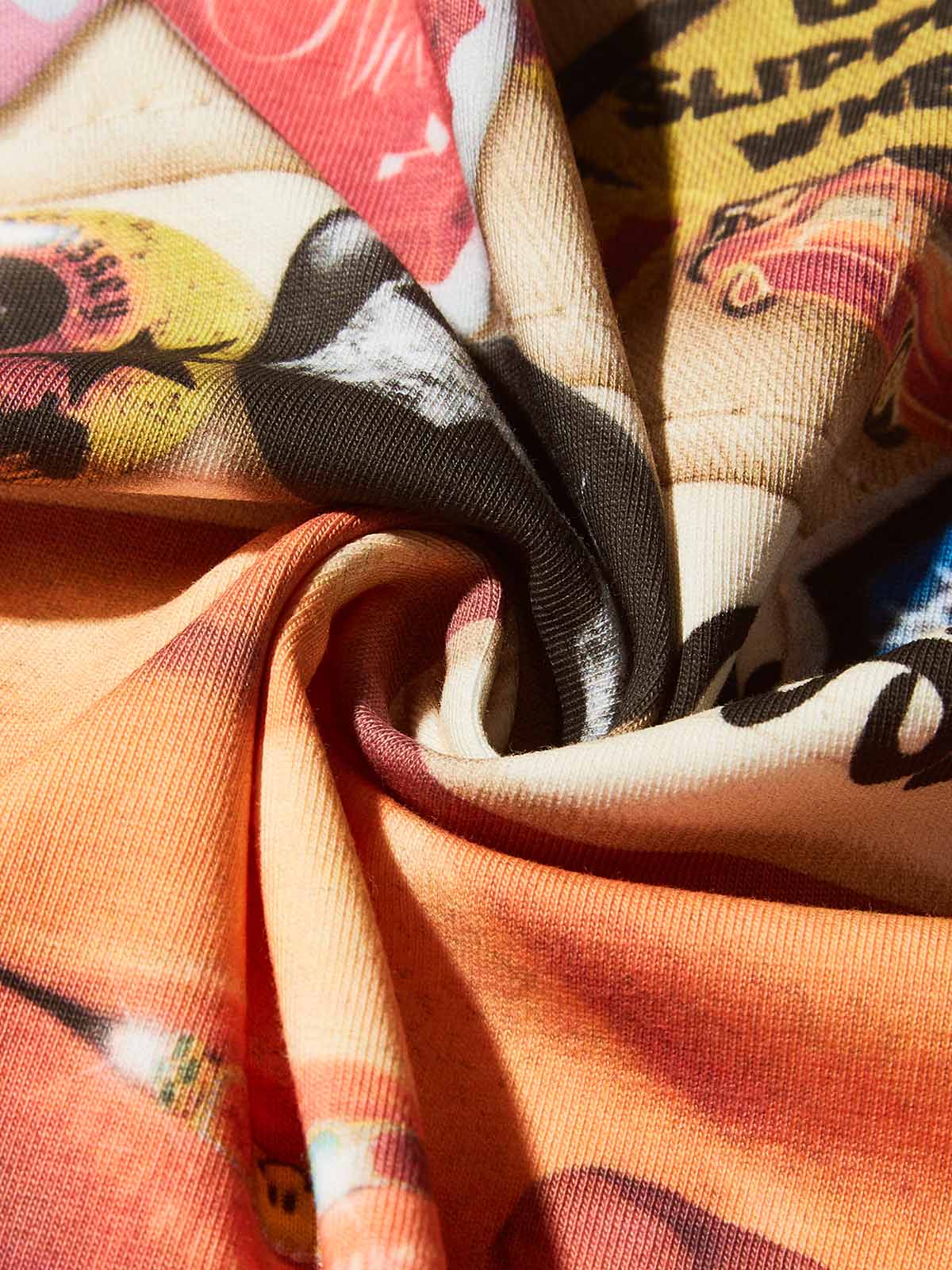 Bad Boy and His Badge Cap Print Boxy Oversized T-shirt