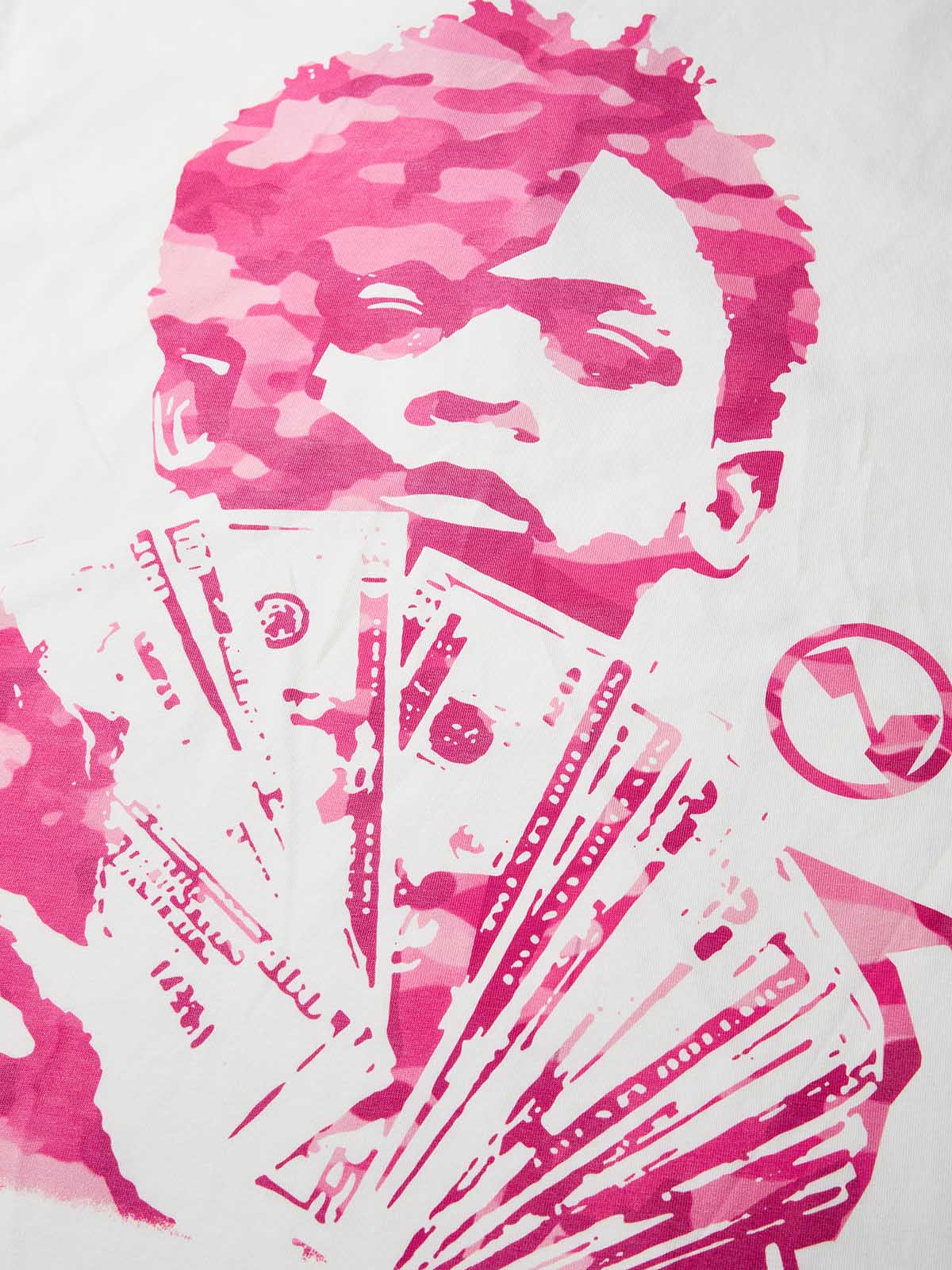 Holding Money Pink Camouflage Kid Art Print T-shirt