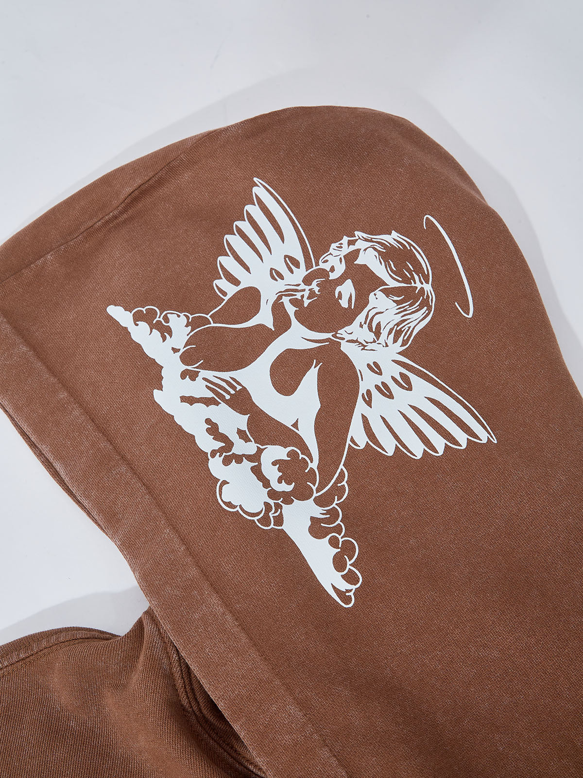 OBSTACLES &amp; DANGERS©350g vierfarbiger Kapuzenpullover mit Guadalupe-Print
