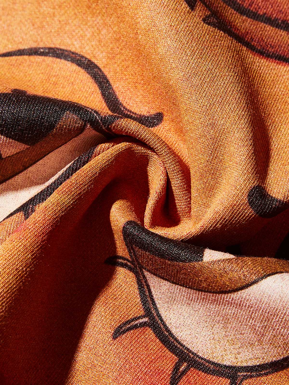 Cartoon Girl Boxing Print Boxy Oversized T-shirt