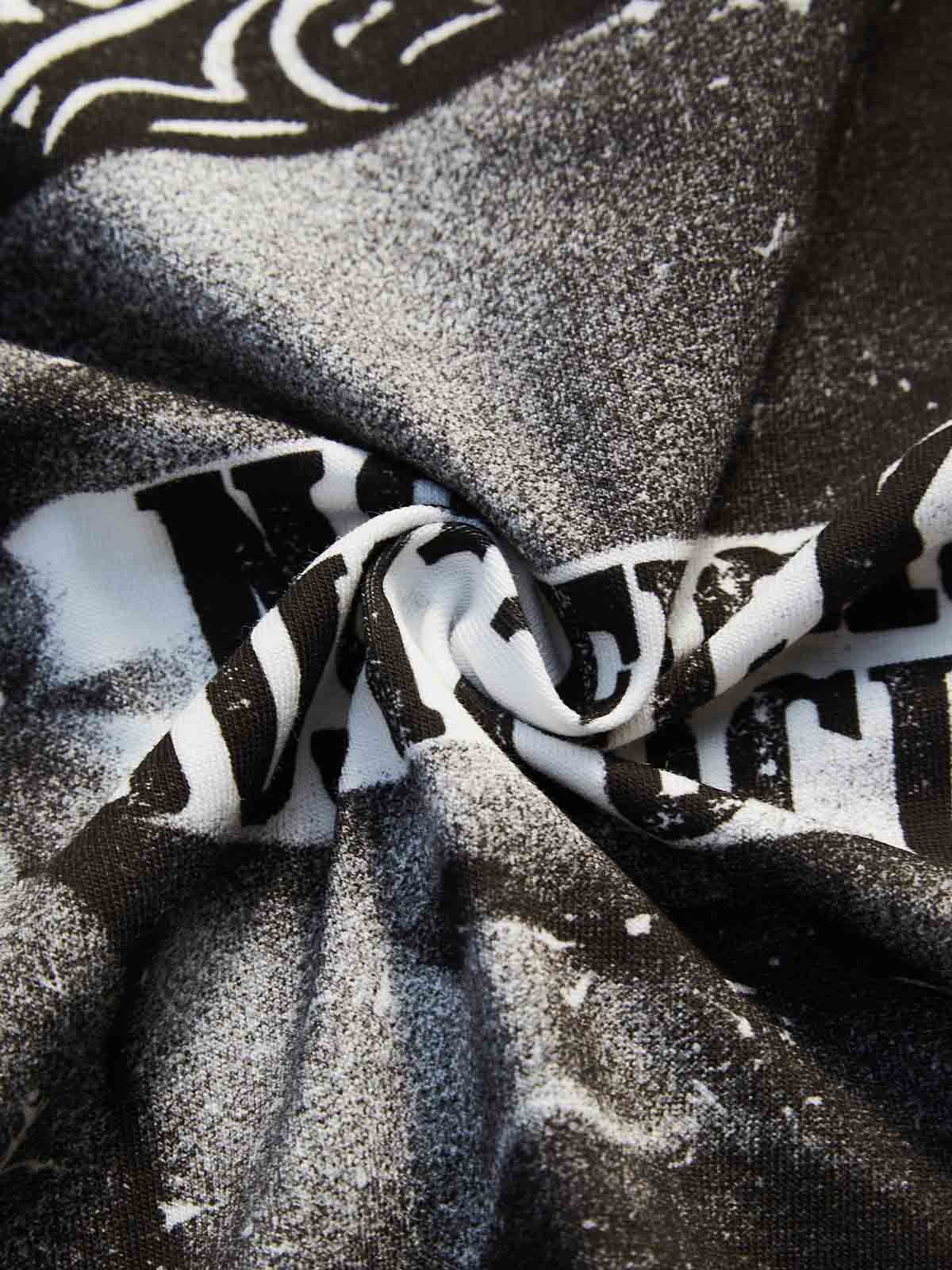 "No Fucks Just Focus" character-printed Boxy oversized T-shirt