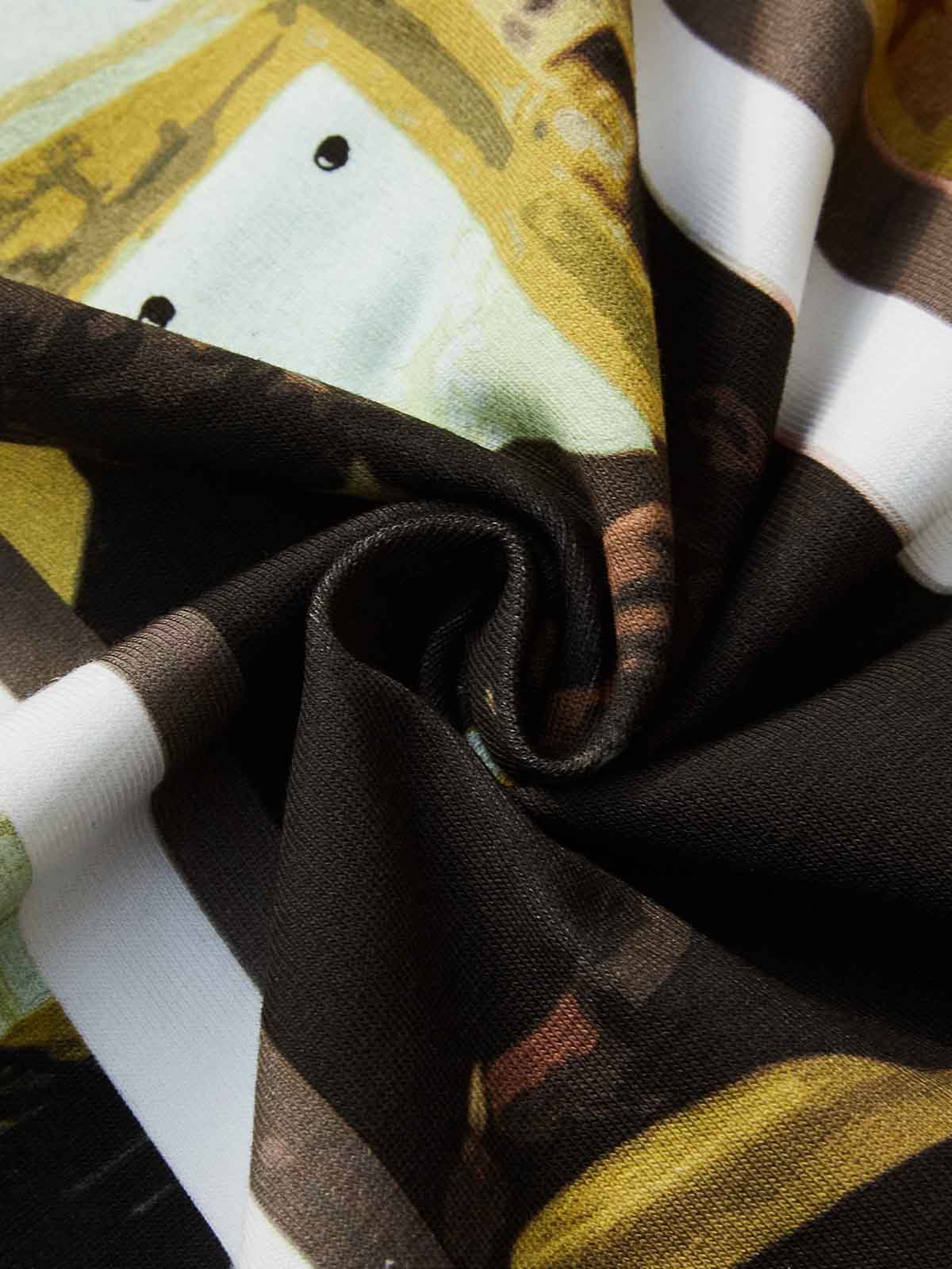 Barbershop Community Story Printed Boxy Oversized T-shirt