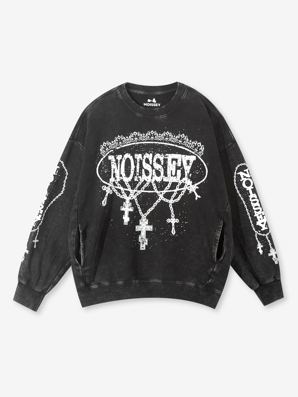 BOUNCE BACK© Noissey Original Deconstructed Chain Round Neck 350G Sweatshirt