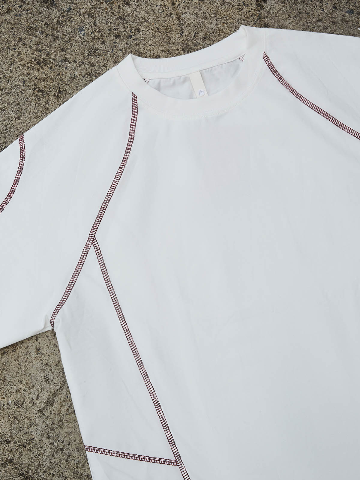 Noissey Red-Stitch White Short Sleeve T-Shirt
