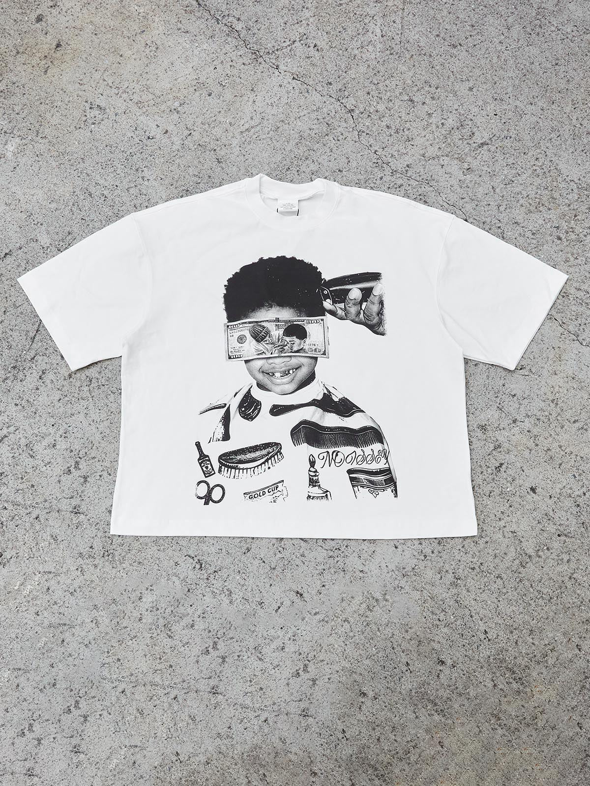 "Memorable Moments" Character Printed Boxy Oversized T-shirt