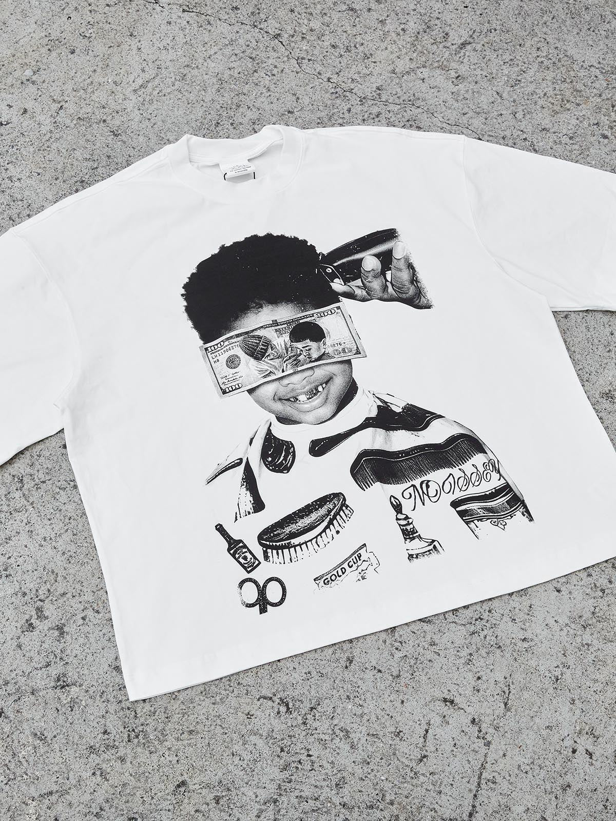 "Memorable Moments" Character Printed Boxy Oversized T-shirt