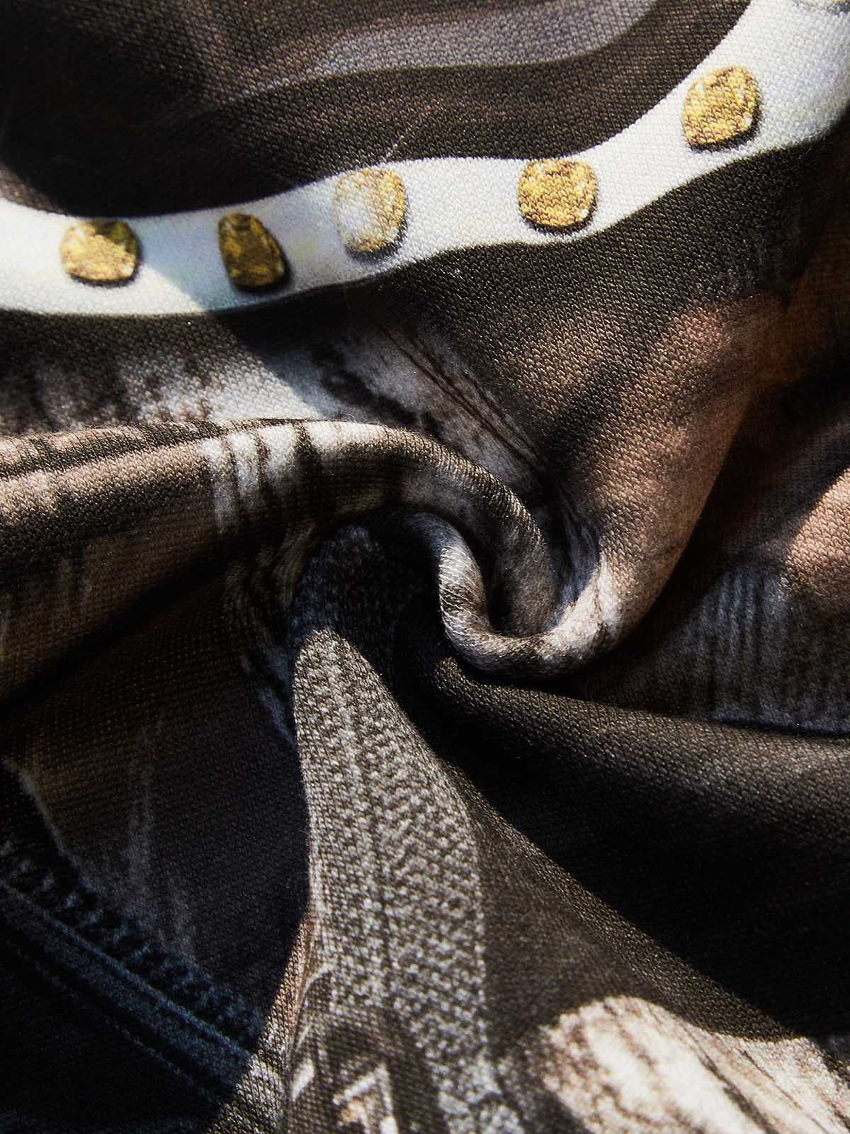 Real Tree Balaclava Camouflage Print Long Sleeve Shirt