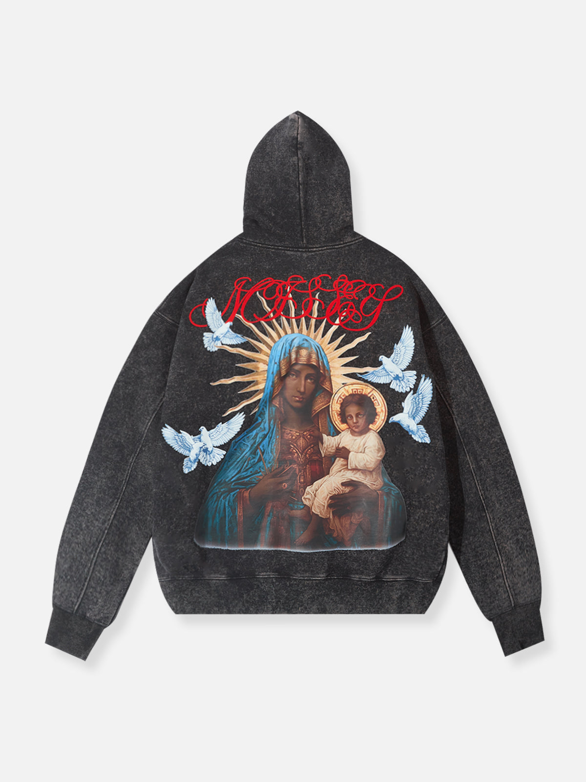 HINDERNISSE &amp; GEFAHREN© Noissey Original Madonna &amp; Child 500g weiße Hoodies