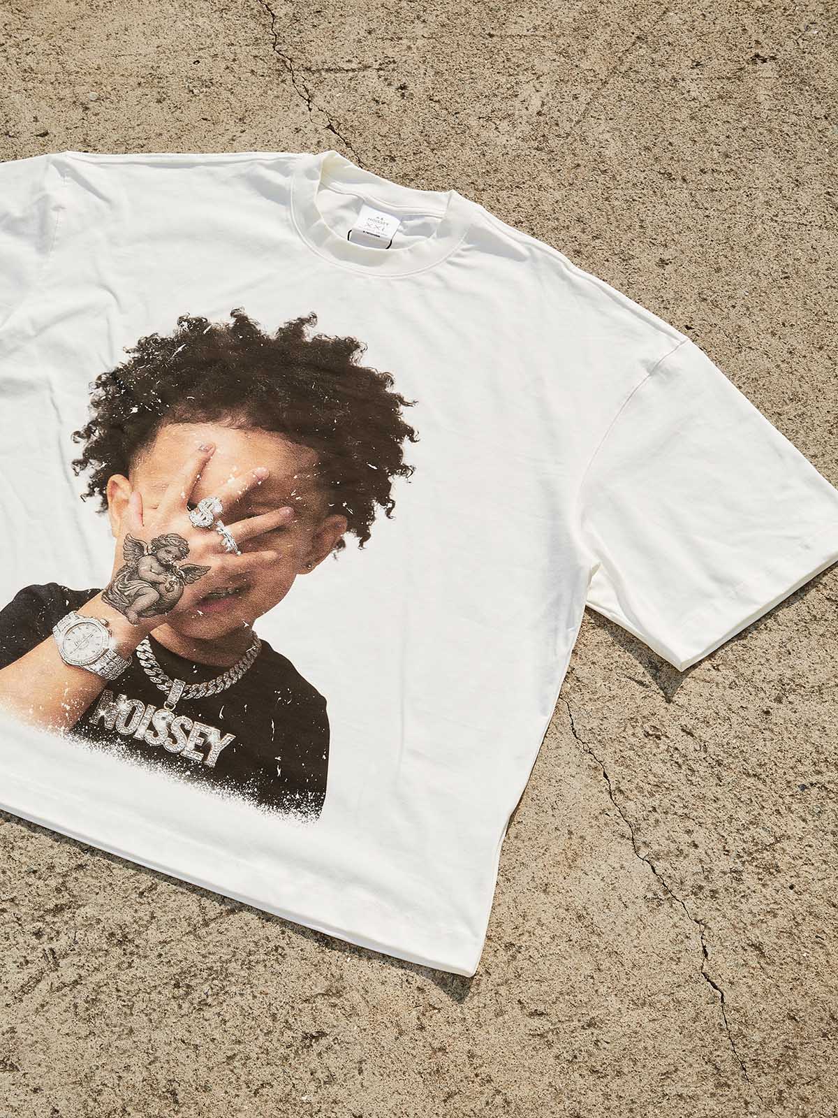 Urban Rebel Angel Child Graphic Tee - Streetwear Oversized T-Shirt