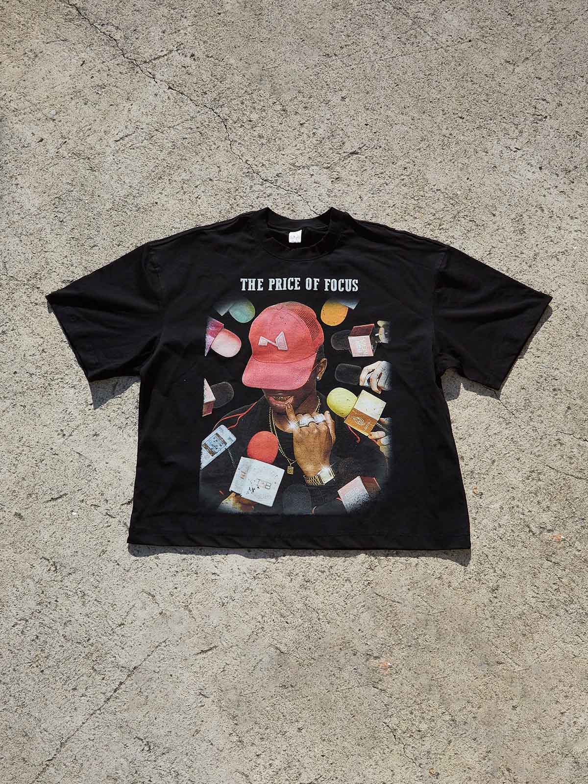 The price of focus！Printed Boxy Oversized T-shirt