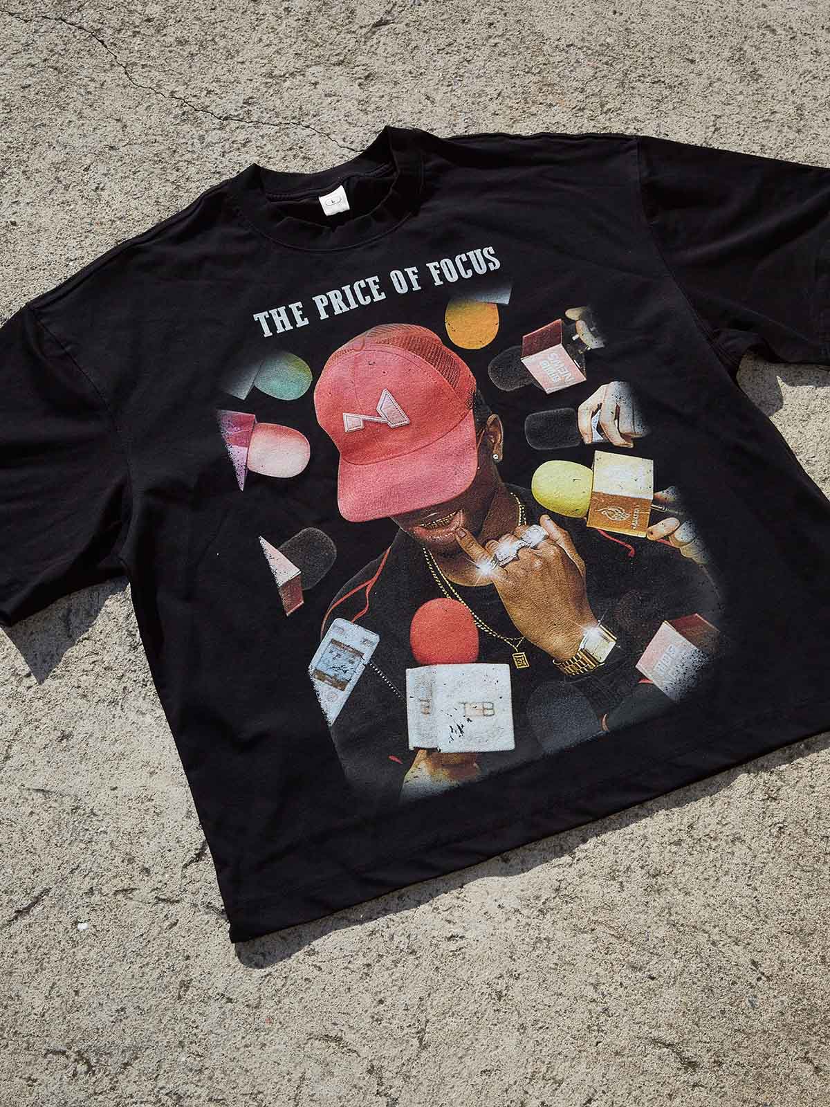 The price of focus！Printed Boxy Oversized T-shirt