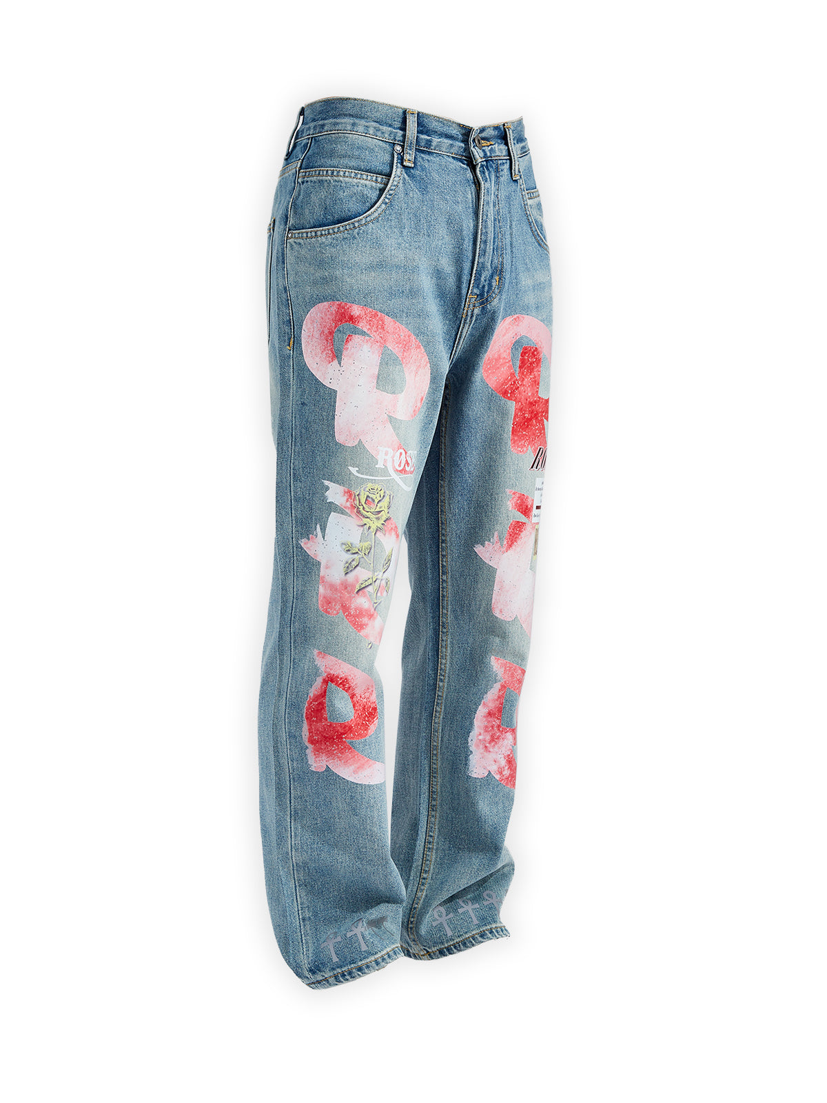 OBSTACLES &amp; DANGERS©Noissey Rose Patchwork-Denim-Jeans