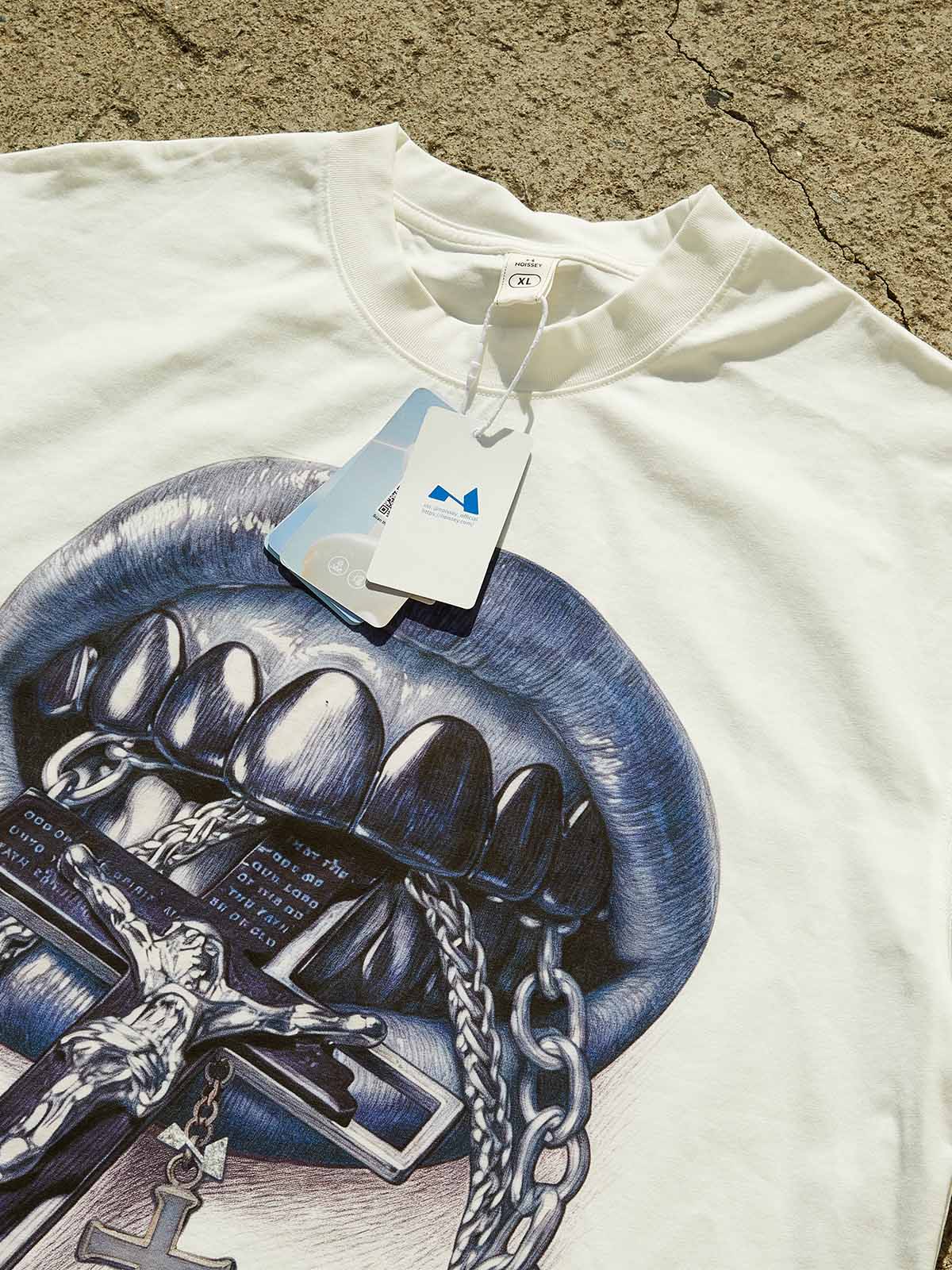 Ballpoint Pen Style Grillz Print T-Shirt