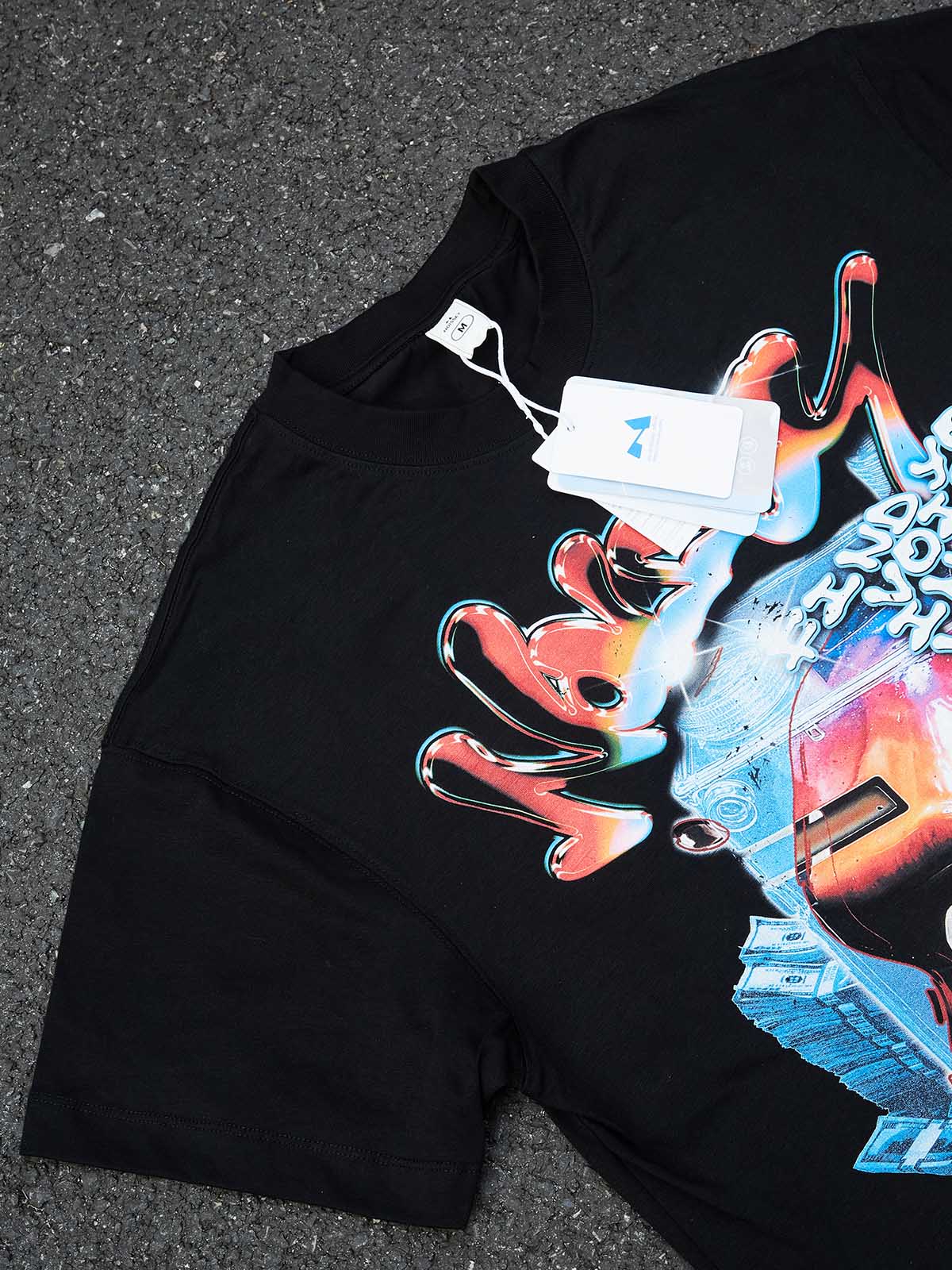 NOISSEY "Find Your Voice" Chrome Grillz Graphic Tee – Black