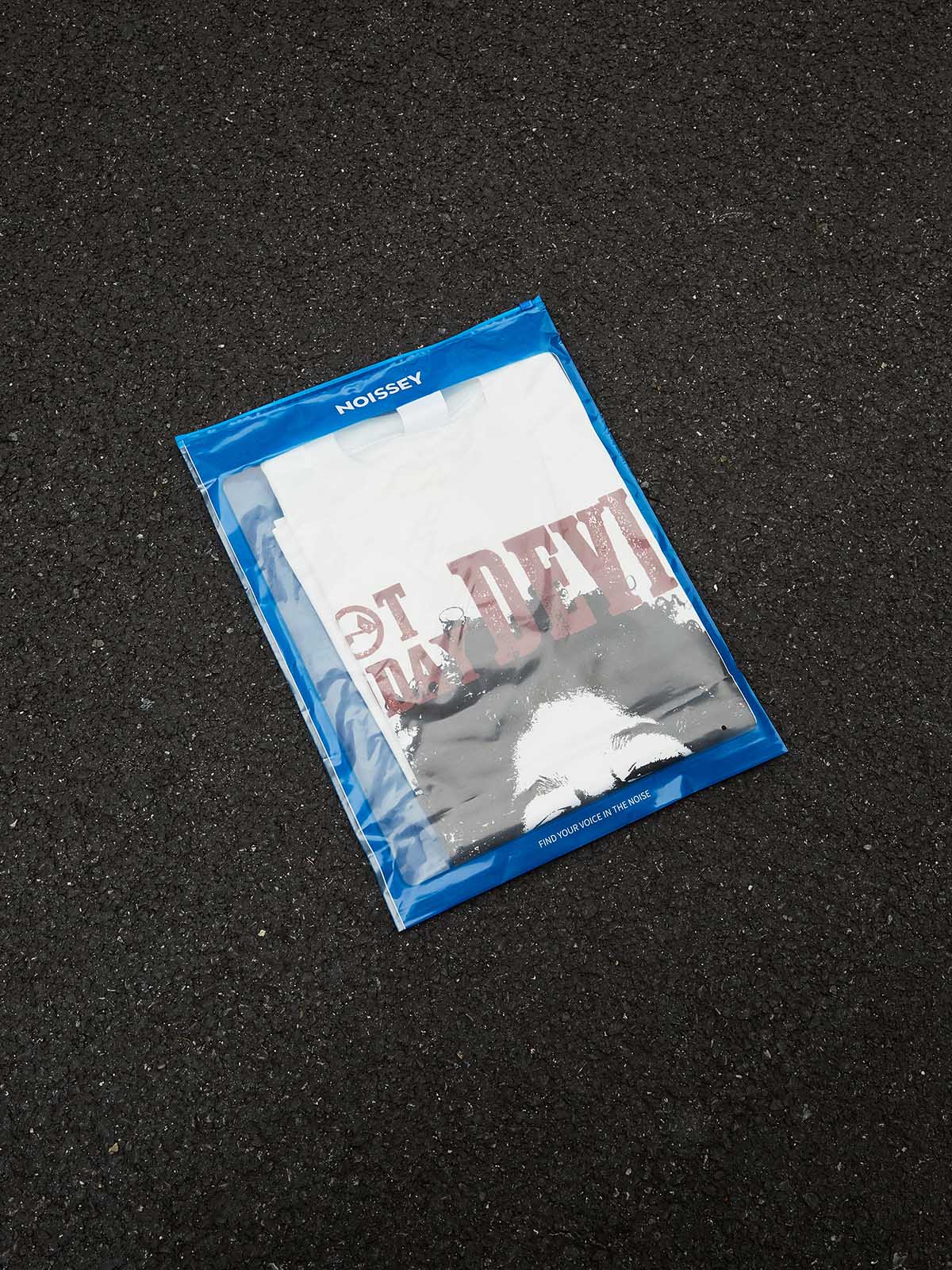 NOISSEY "Not Today Devil" Boxy Oversized Tee - Vintage Portrait Graphic Streetwear