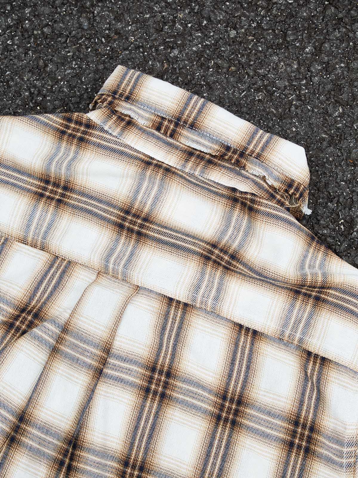 OH SHIT Money Obscuring Eyes Portrait Art Checkered Shirt