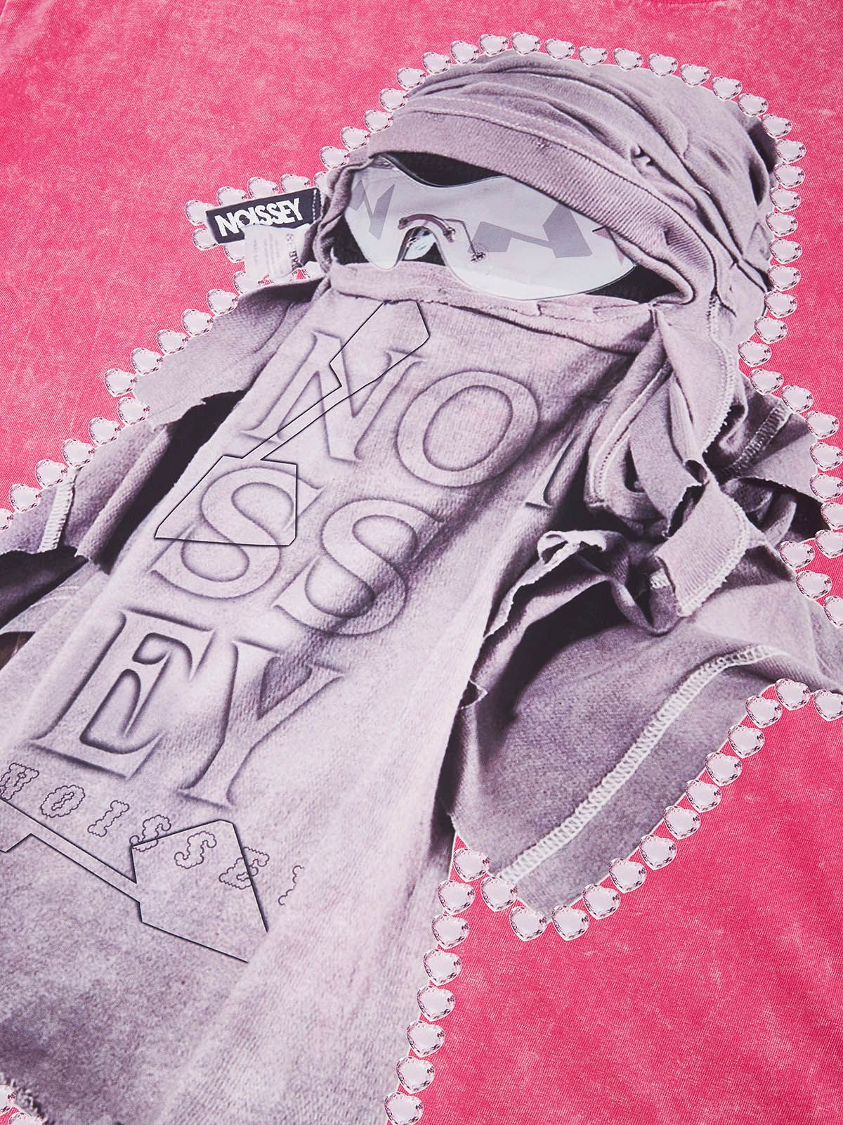 BOUNCE BACK© デザート キャンバス コラージュ フェイス マスク T シャツ