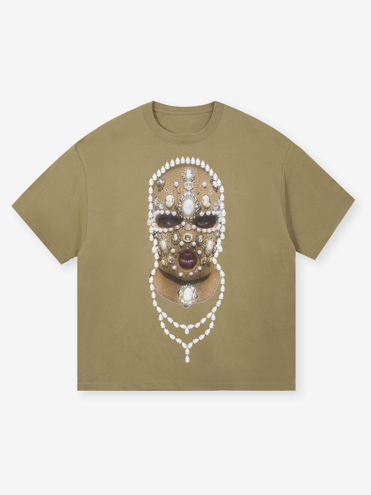 BOUNCE BACK© Pearl Knit Collage Face Mask T-shirt