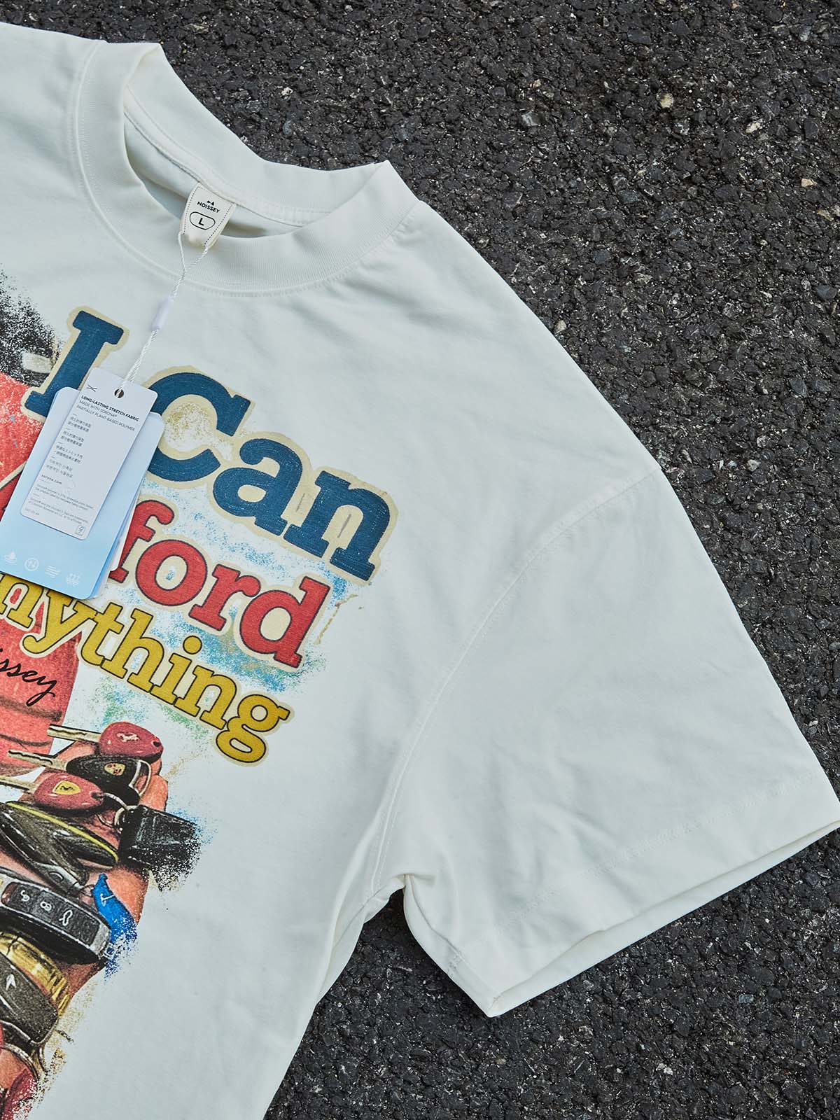 I Can Afford Anything" Vintage Collage Graphic Streetwear Manifestation Oversized T-Shirt