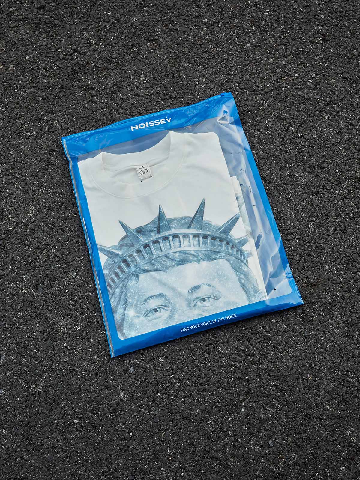 Rhinestone Statue of Liberty Bad Boy Graphic Boxy Oversized Streetwear T-Shirt