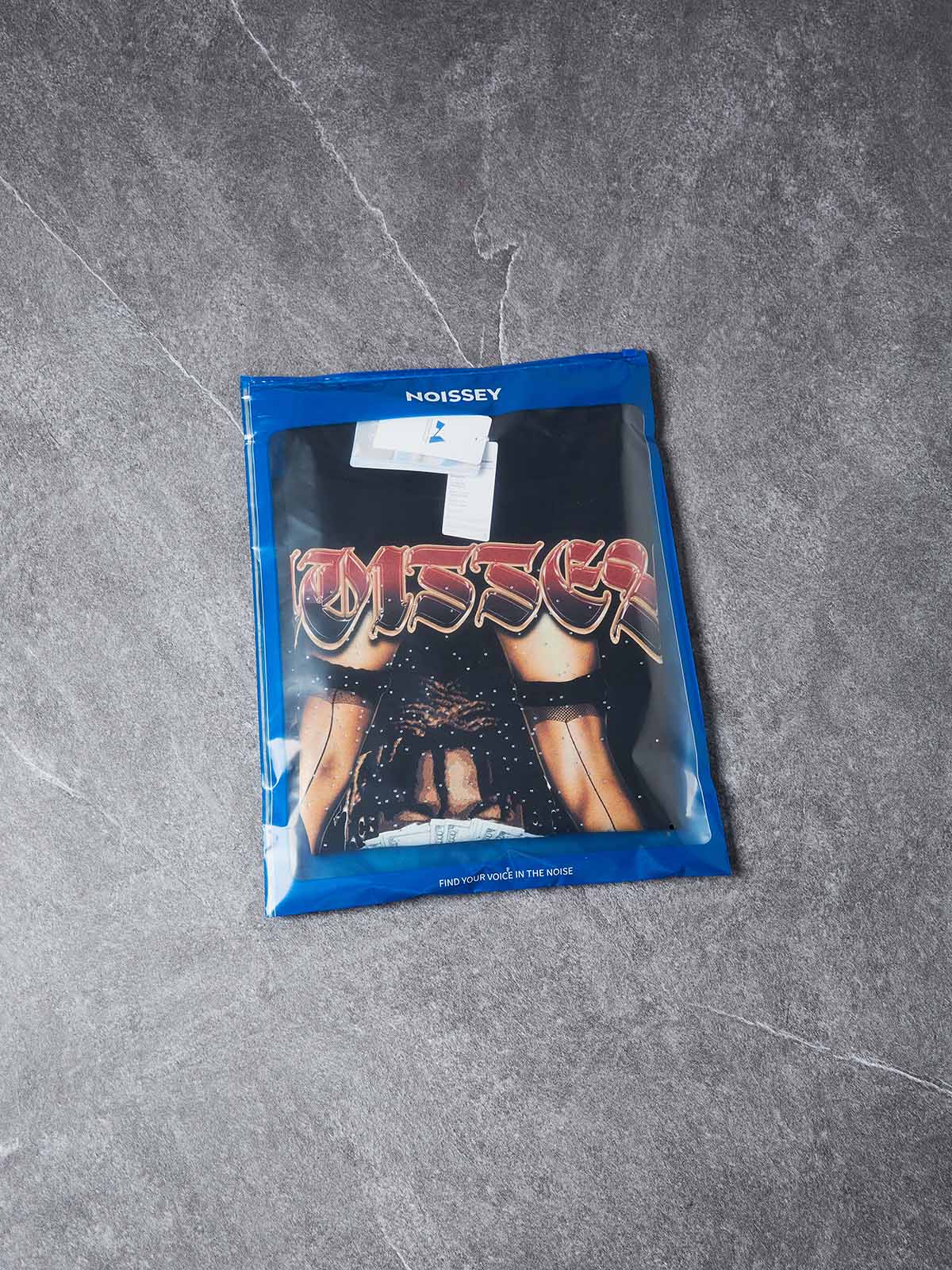 DIY Glitter Diamond "Have fun!" Graffiti Art Print Hip-Hop Streetwear T - Shirt