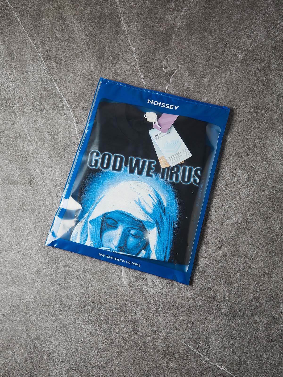 "IN GOD WE TRUST" ARCHIVAL TEE – VINTAGE BLACK OVERSIZED STREETWEAR