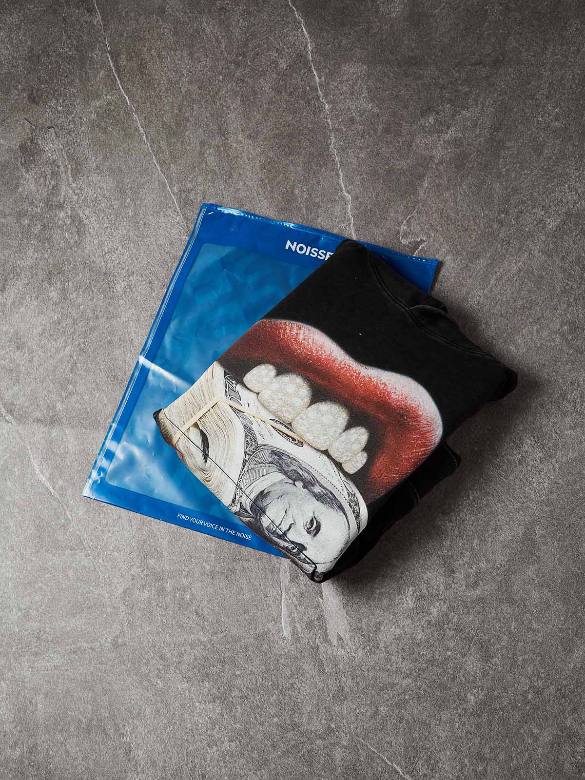 NOISSEY "MONEY BITE" ICED OUT GRILLS PREMIUM STREETWEAR HOODIE