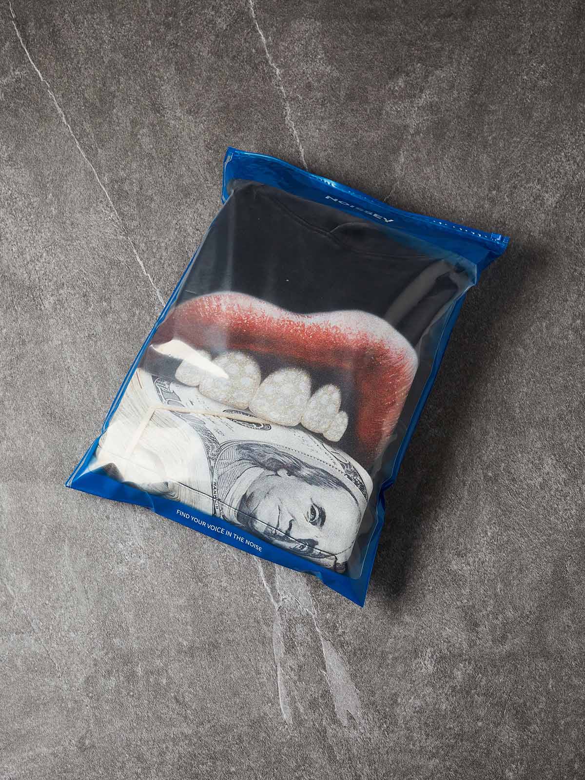 NOISSEY "MONEY BITE" ICED OUT GRILLS PREMIUM STREETWEAR HOODIE