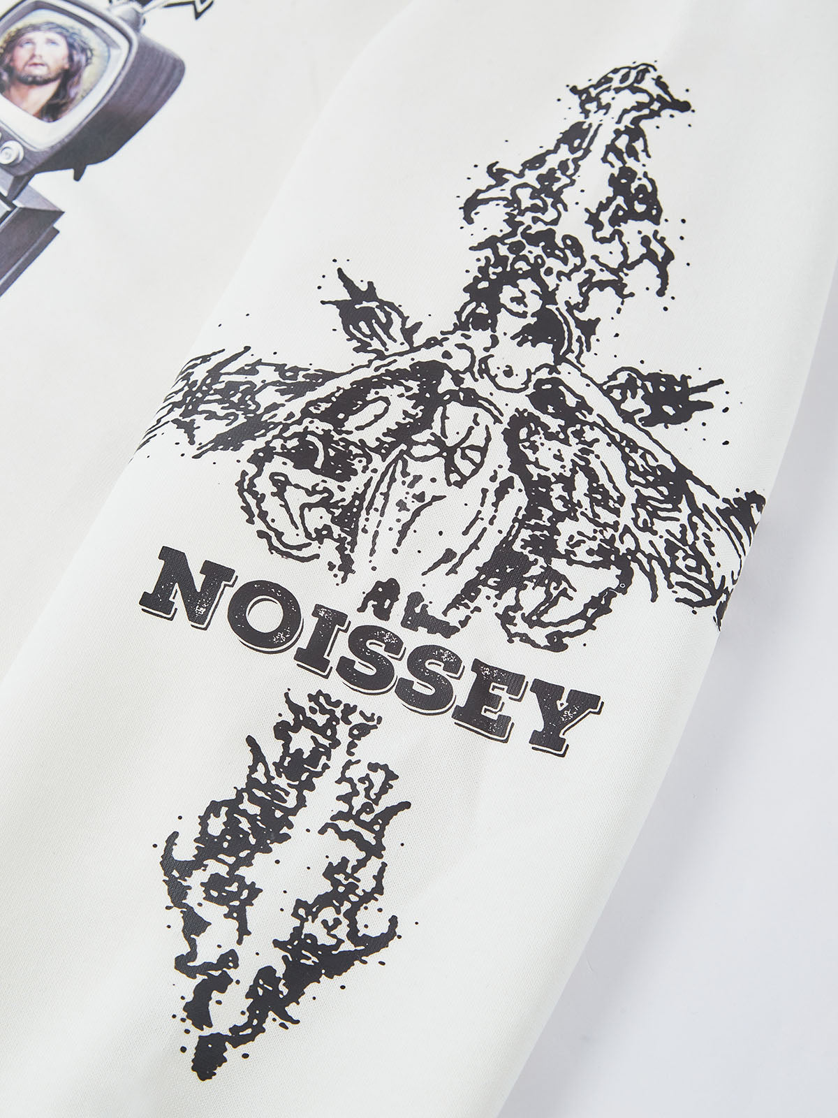 BOUNCE BACK© NOISSEY Original Line Drawing Round Neck Sweatshirt