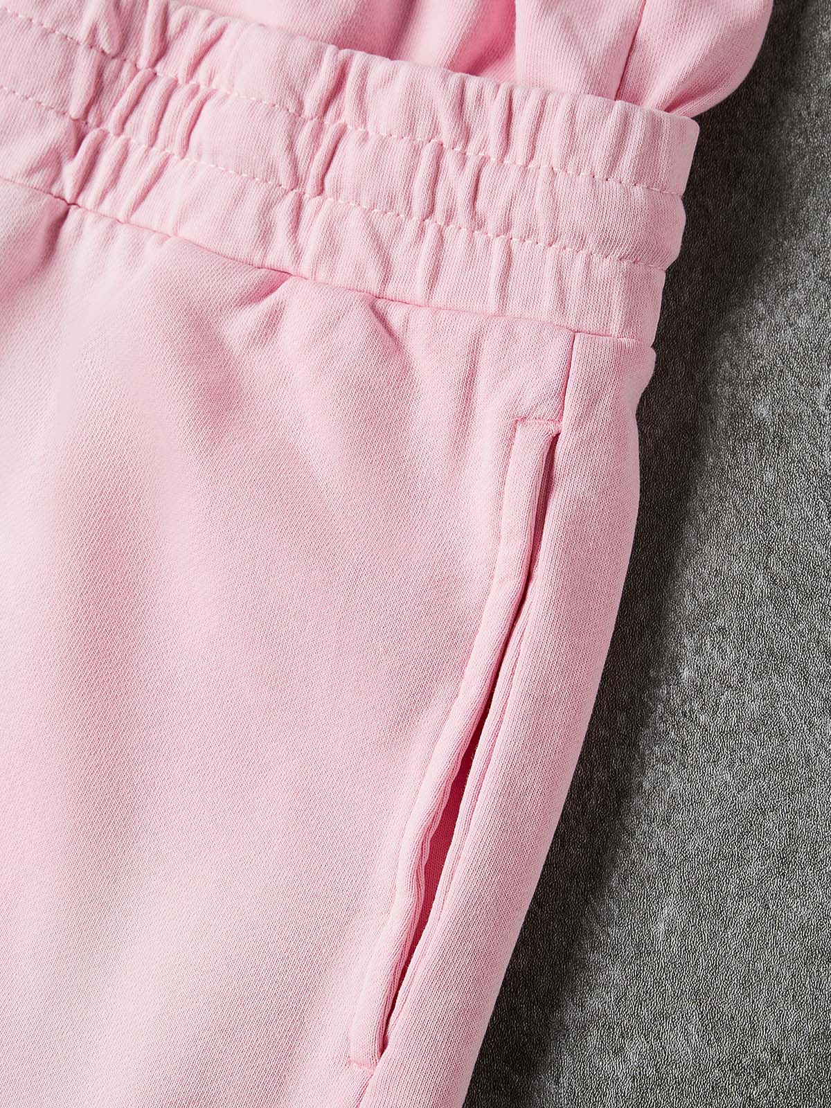 NOISSEY CHERRY BLOSSOM PINK WHITE CROSS CLUSTER GRAPHIC SHORTS