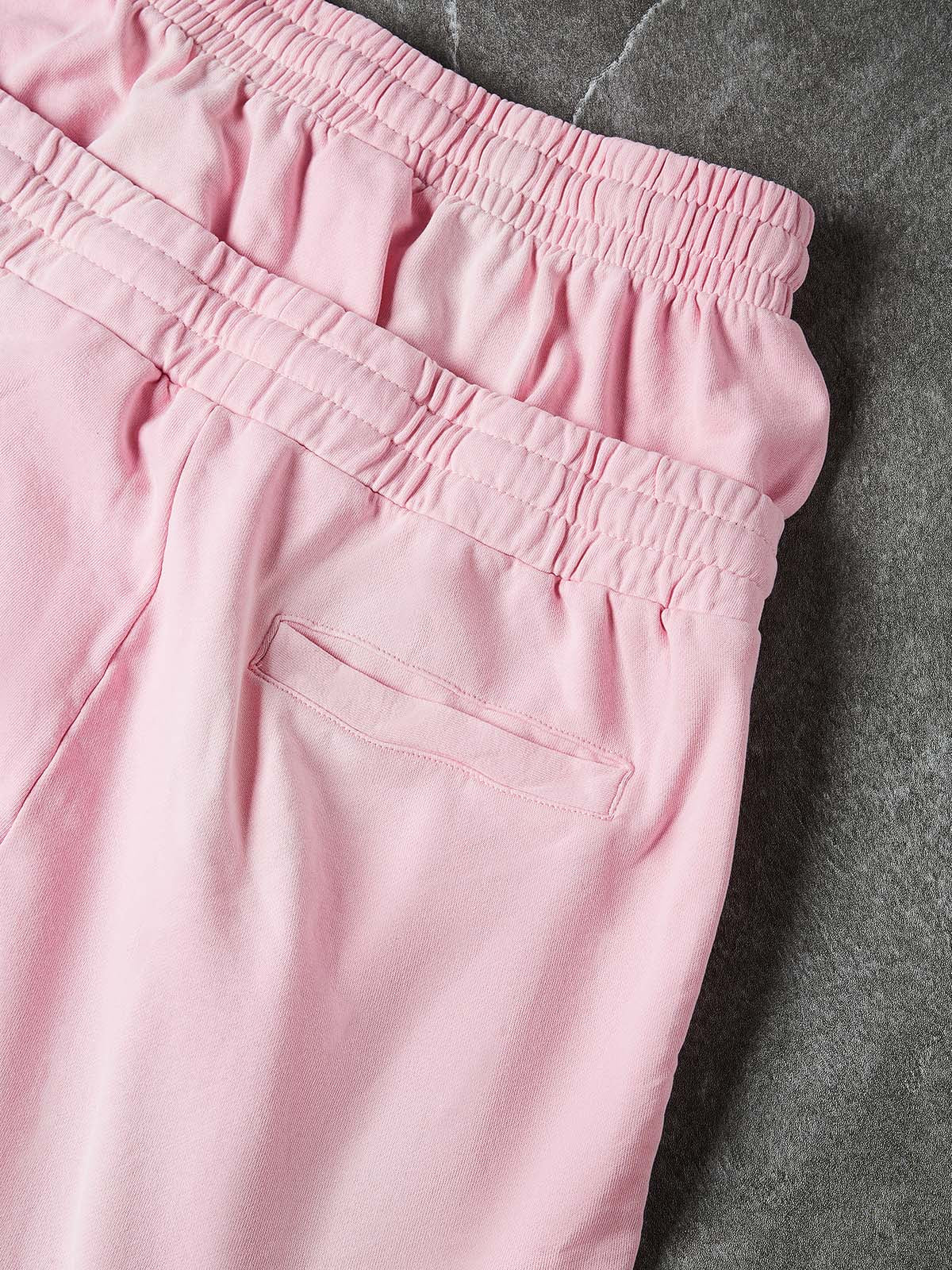 NOISSEY CHERRY BLOSSOM PINK WHITE CROSS CLUSTER GRAPHIC SHORTS