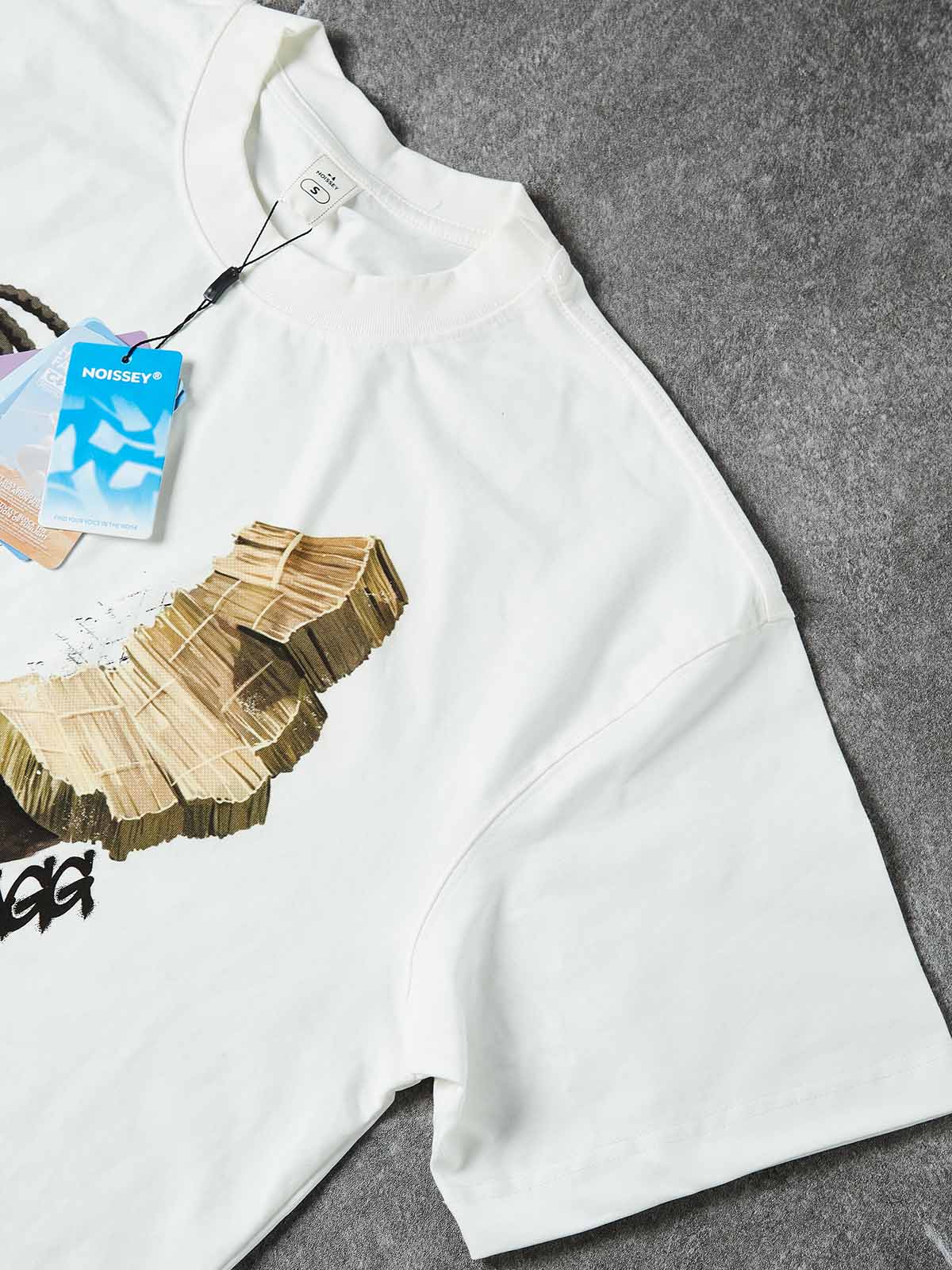NOISSEY MONEY STACK ART - MULTICOLOR CROSS BOXY TEE