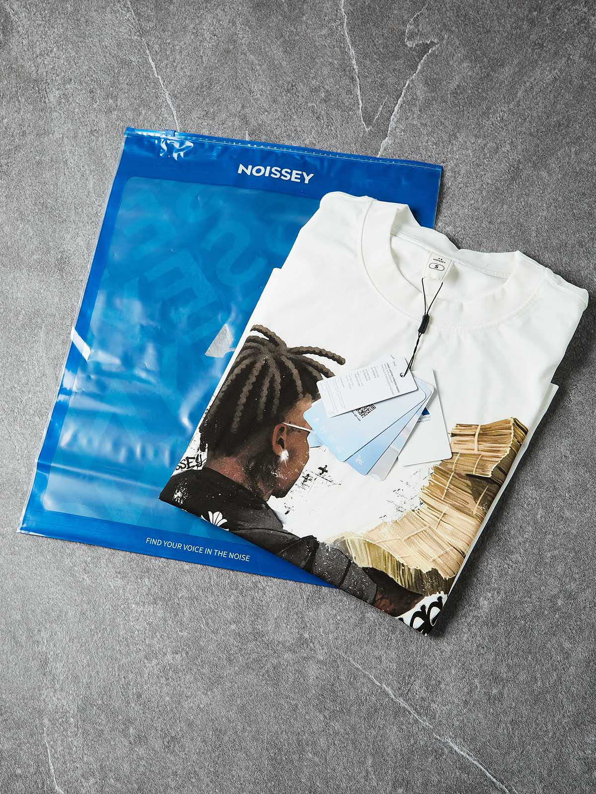 NOISSEY MONEY STACK ART - MULTICOLOR CROSS BOXY TEE