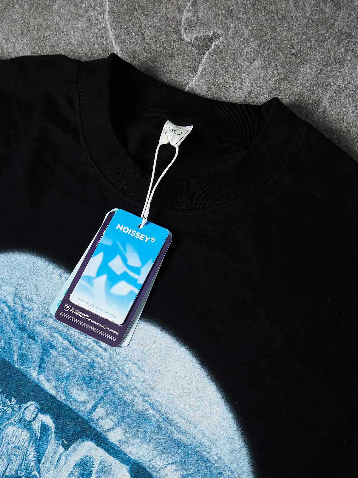 Walk with god Fluorescent Blue Grills Boxy Oversized T-shirt