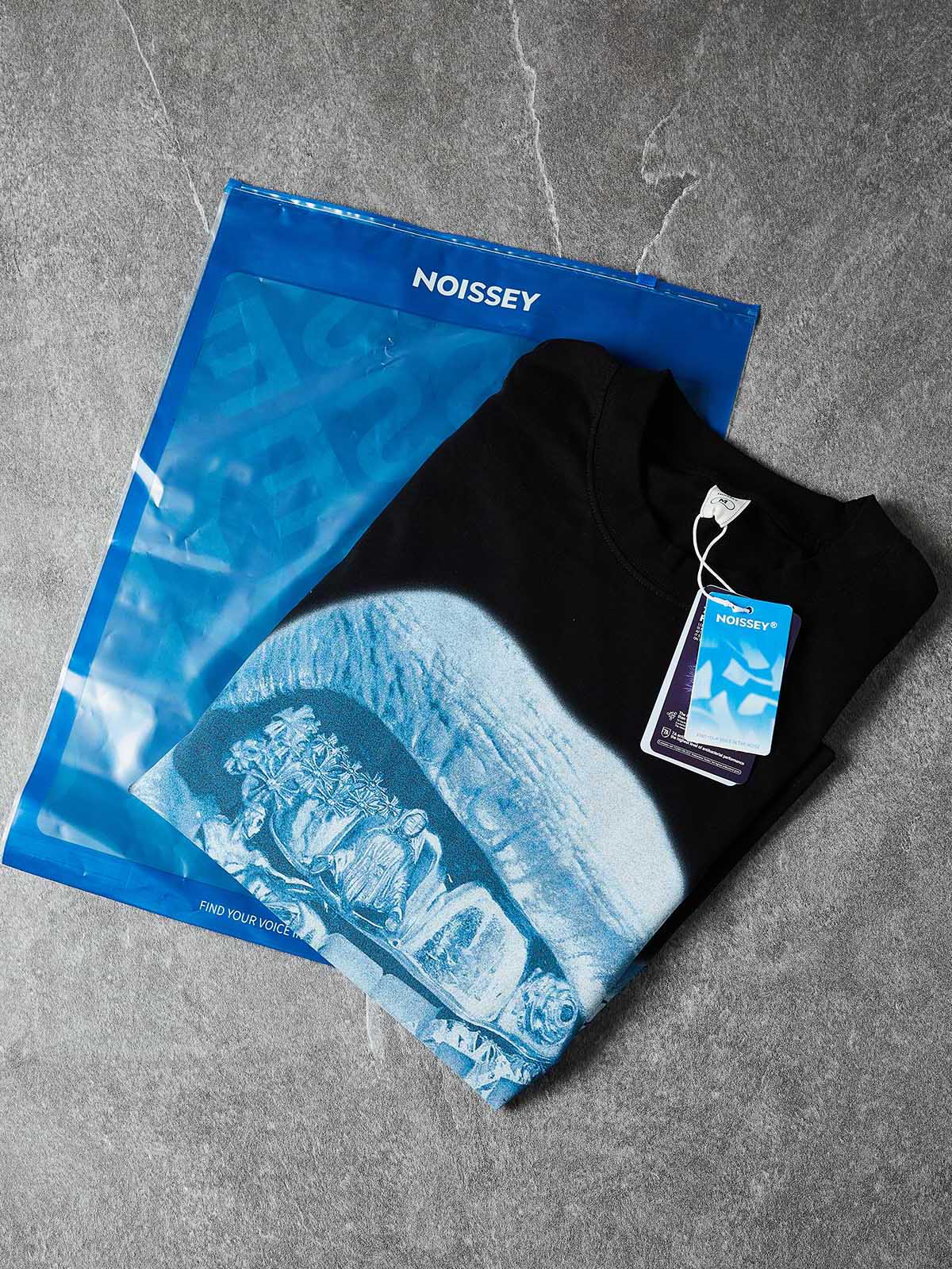 Walk with god Fluorescent Blue Grills Boxy Oversized T-shirt