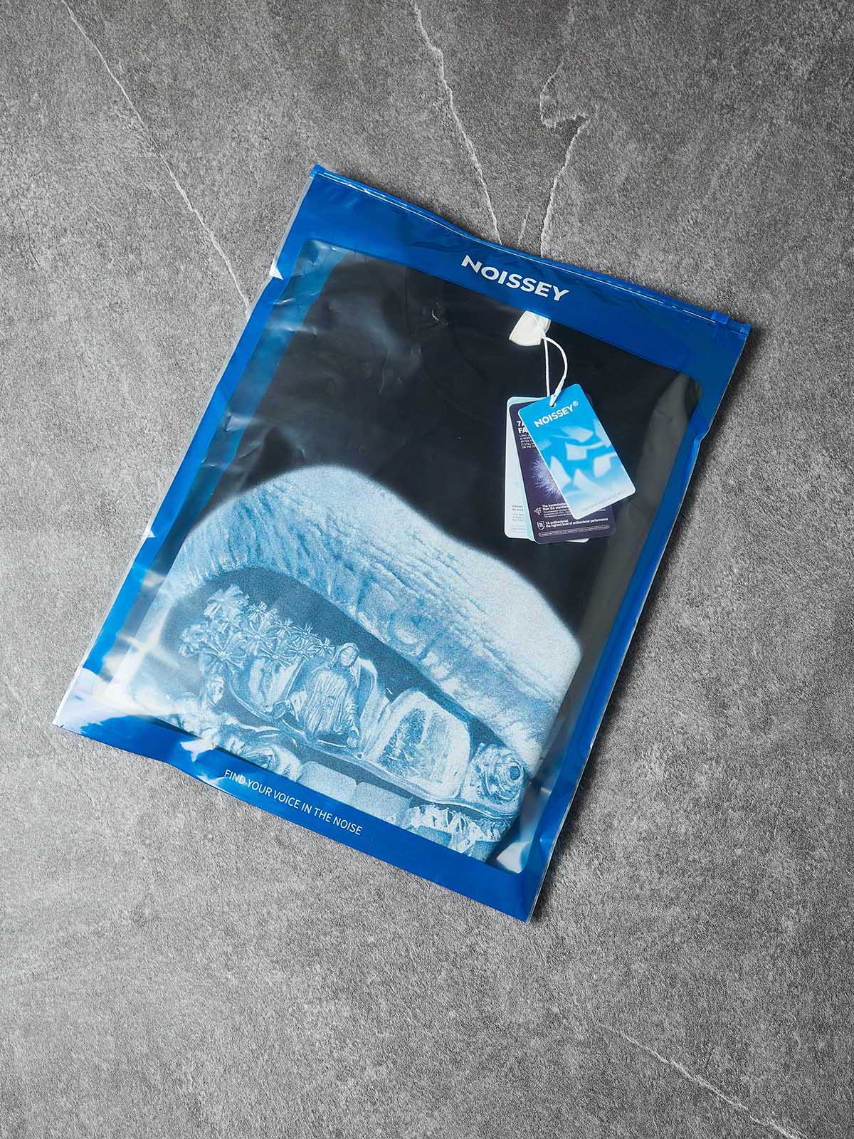 Walk with god Fluorescent Blue Grills Boxy Oversized T-shirt